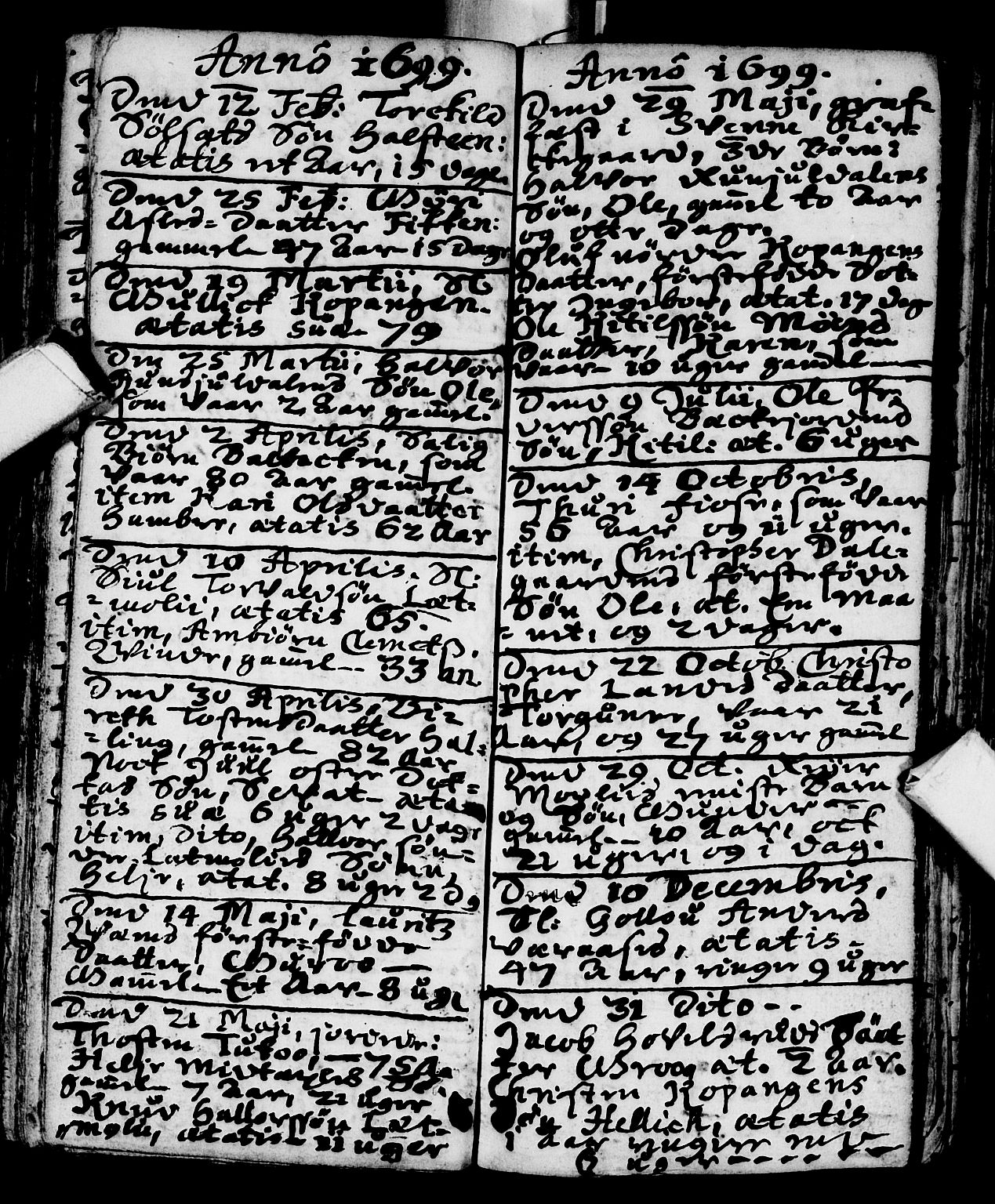 Flesberg kirkebøker, SAKO/A-18/F/Fa/L0001: Parish register (official) no. I 1, 1688-1725