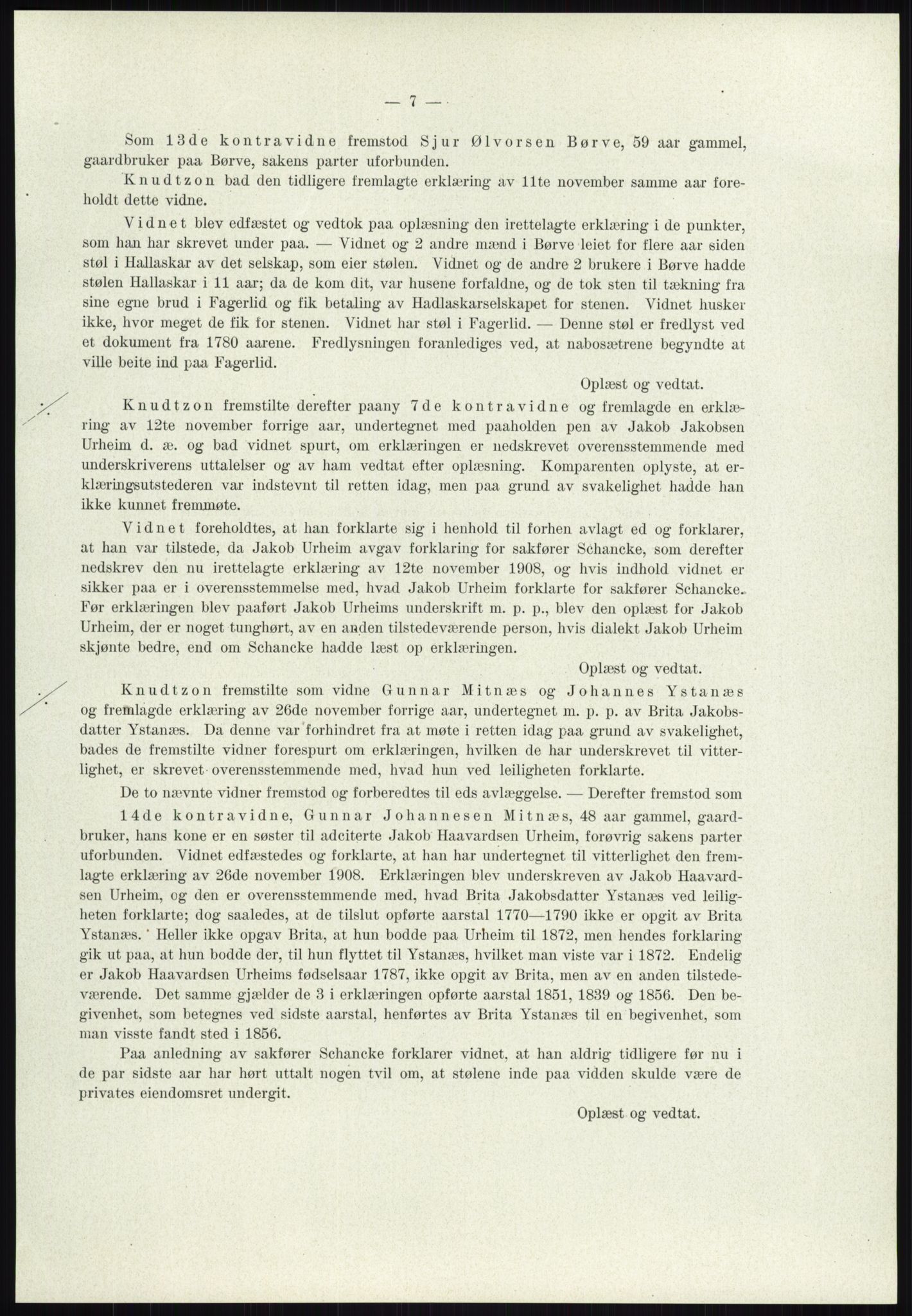 Høyfjellskommisjonen, AV/RA-S-1546/X/Xa/L0001: Nr. 1-33, 1909-1953, p. 17