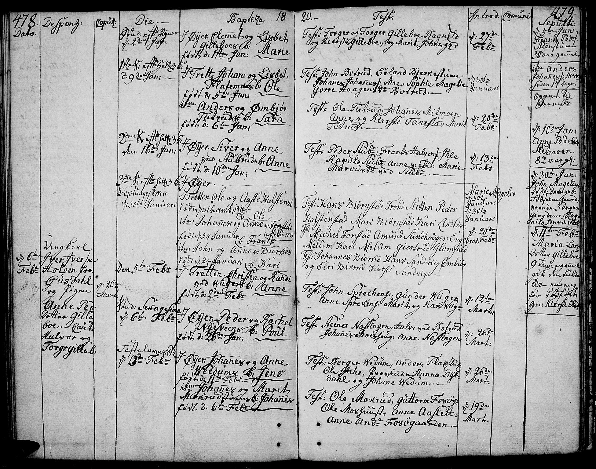 Øyer prestekontor, SAH/PREST-084/H/Ha/Haa/L0003: Parish register (official) no. 3, 1784-1824, p. 478-479