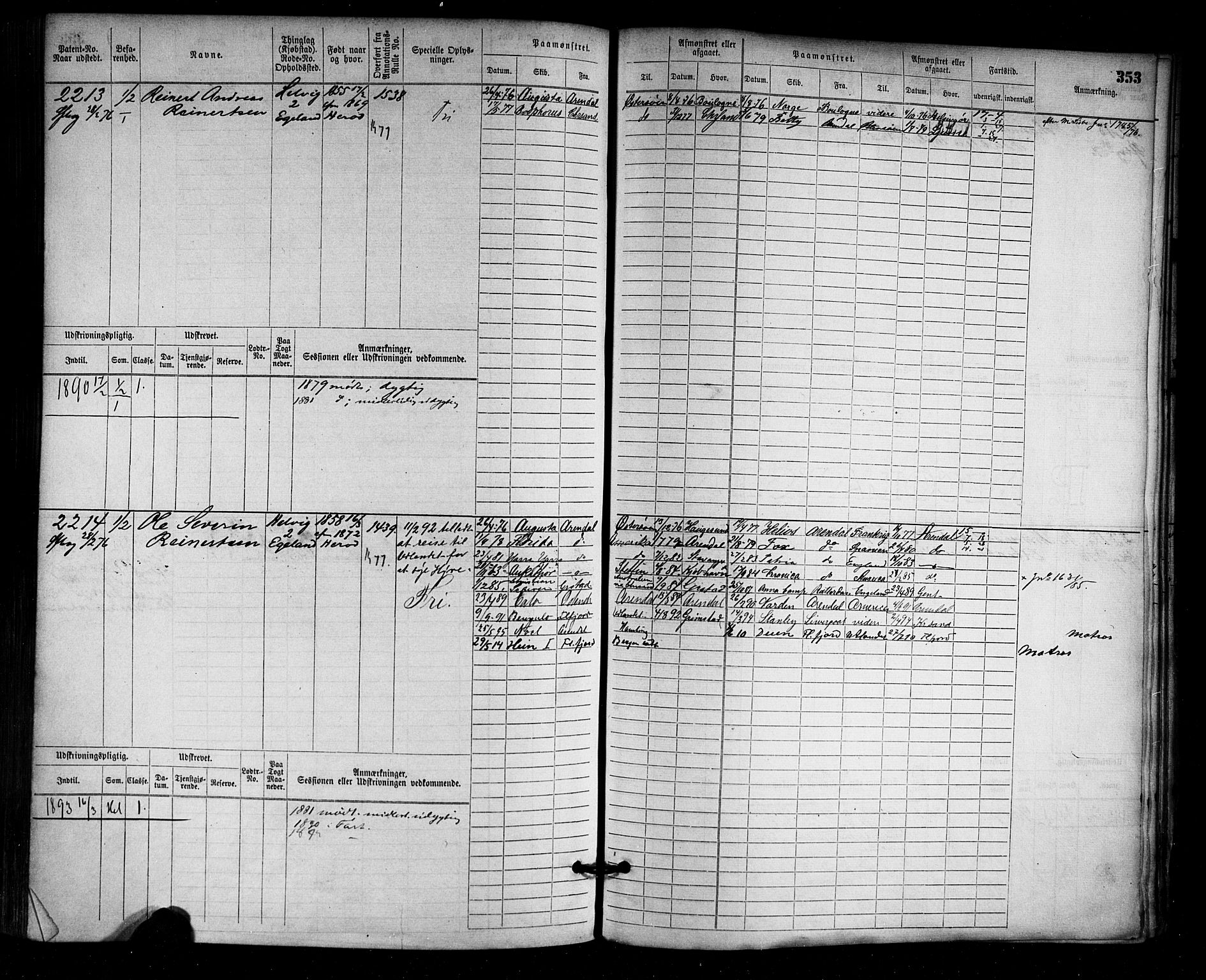 Farsund mønstringskrets, AV/SAK-2031-0017/F/Fb/L0003: Hovedrulle nr 1509-2274, M-6, 1868-1915, p. 359