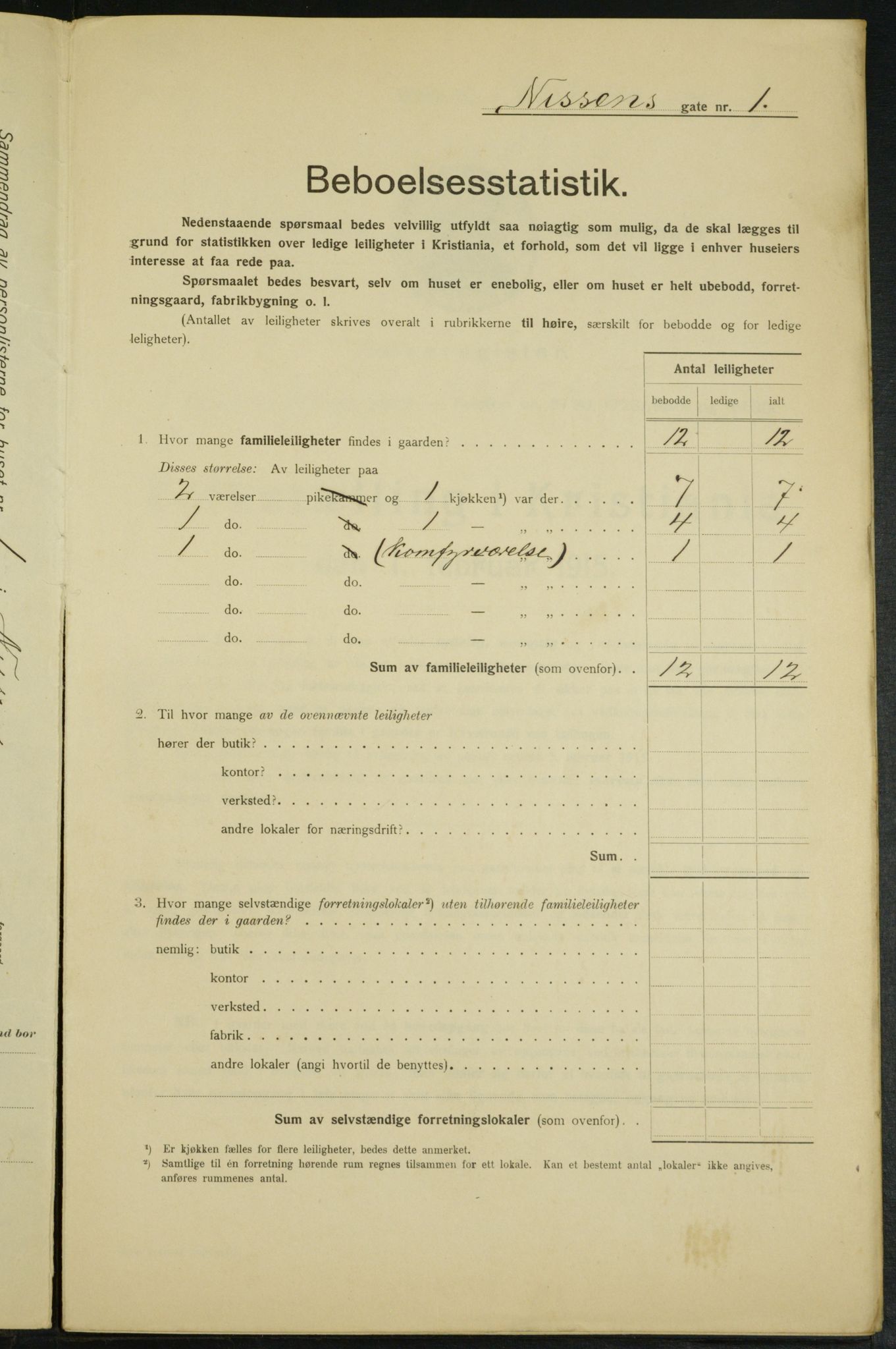 OBA, Municipal Census 1915 for Kristiania, 1915, p. 70569