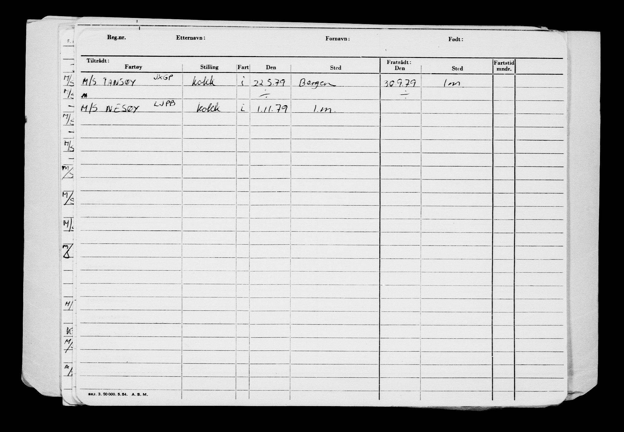 Direktoratet for sjømenn, AV/RA-S-3545/G/Gb/L0192: Hovedkort, 1921, p. 370