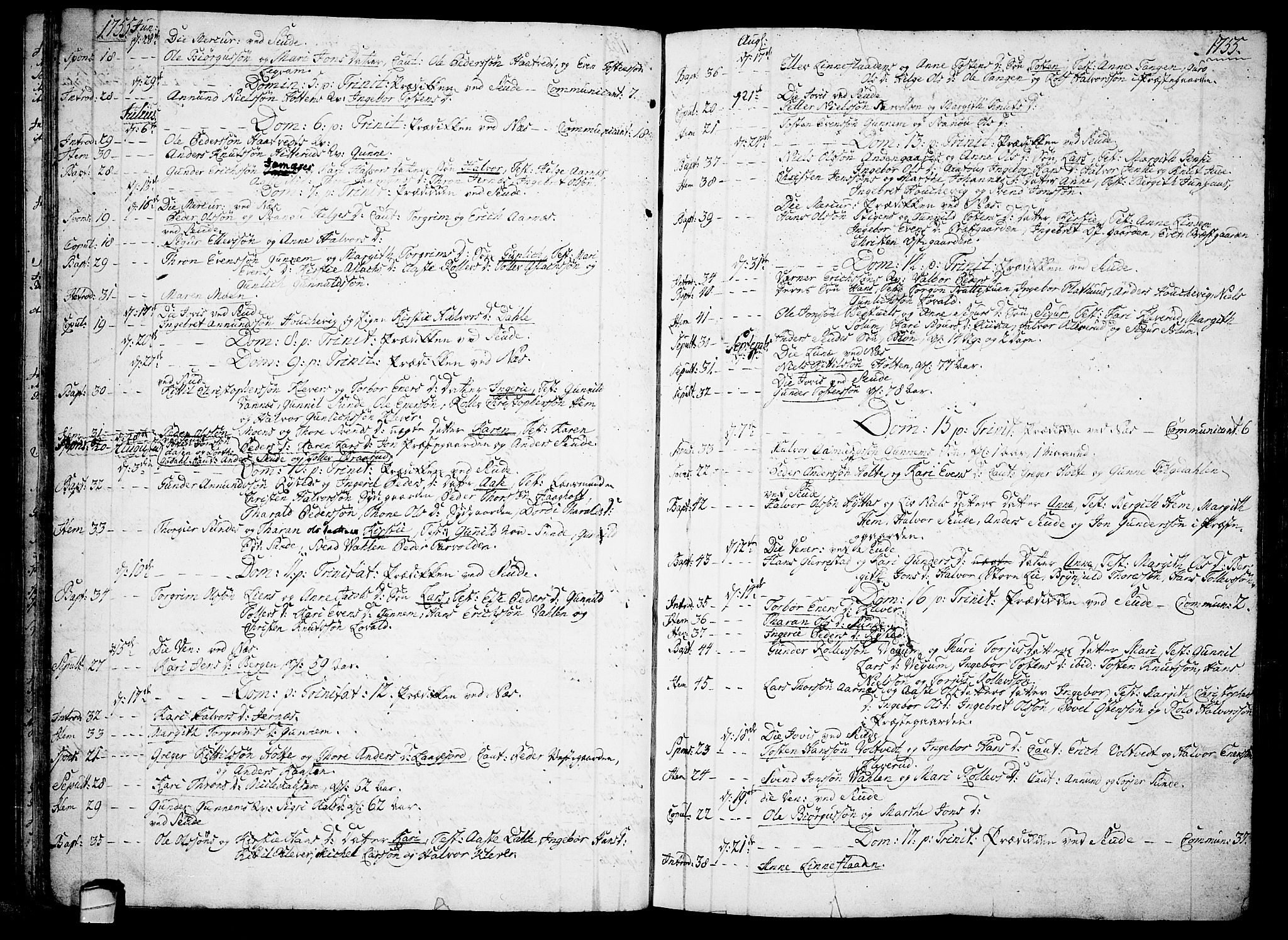 Sauherad kirkebøker, AV/SAKO-A-298/F/Fa/L0003: Parish register (official) no. I 3, 1722-1766