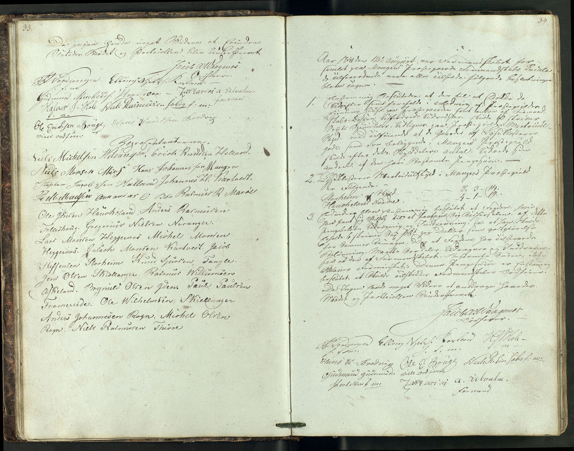 Manger kommune. Formannskapet, IKAH/1261-021/A/Aa/L0001A: Møtebok for Manger formannskap, heradsstyre og soknestyre, 1837-1858, p. 18