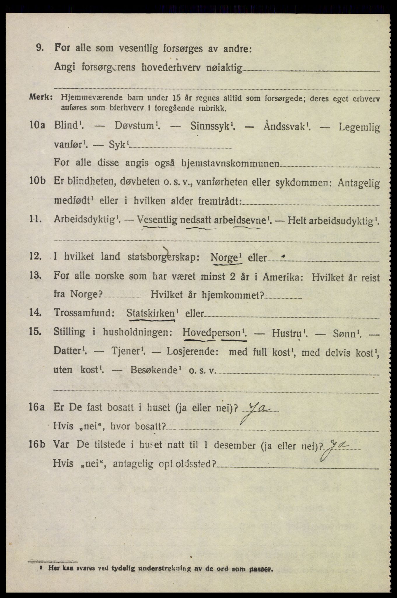 SAH, 1920 census for Kolbu, 1920, p. 4441