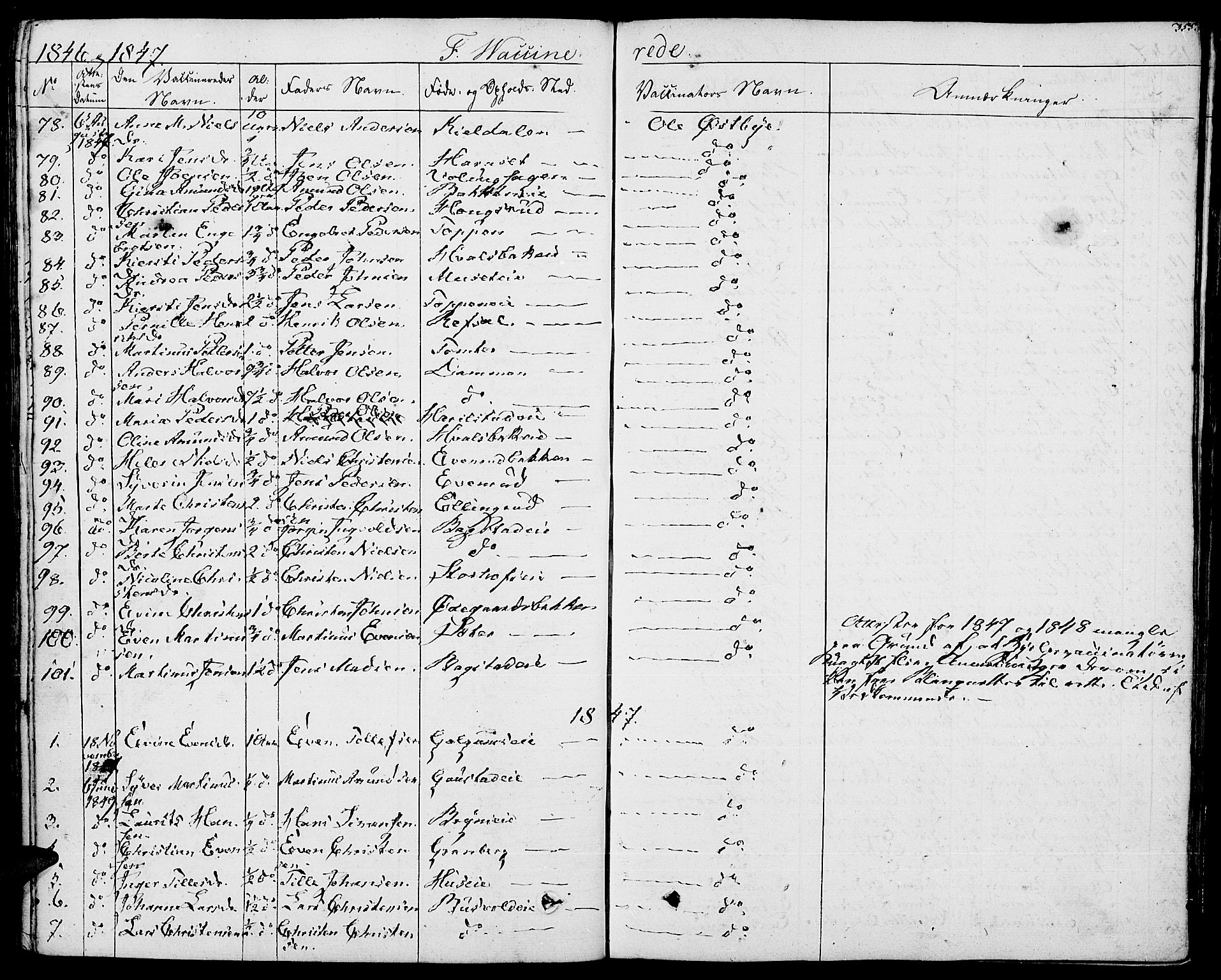 Romedal prestekontor, AV/SAH-PREST-004/K/L0003: Parish register (official) no. 3, 1829-1846, p. 355