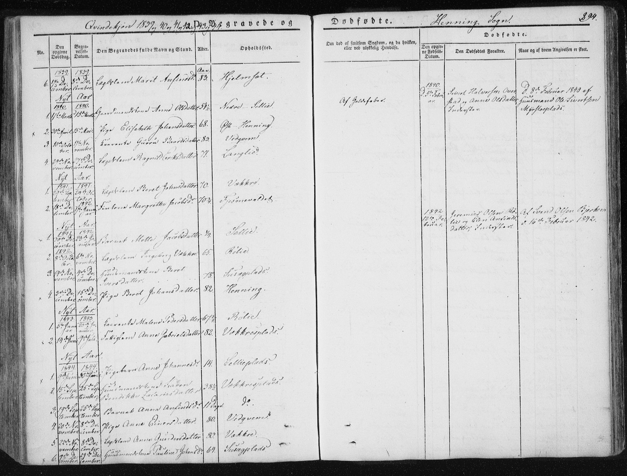 Ministerialprotokoller, klokkerbøker og fødselsregistre - Nord-Trøndelag, SAT/A-1458/735/L0339: Parish register (official) no. 735A06 /3, 1836-1848, p. 294