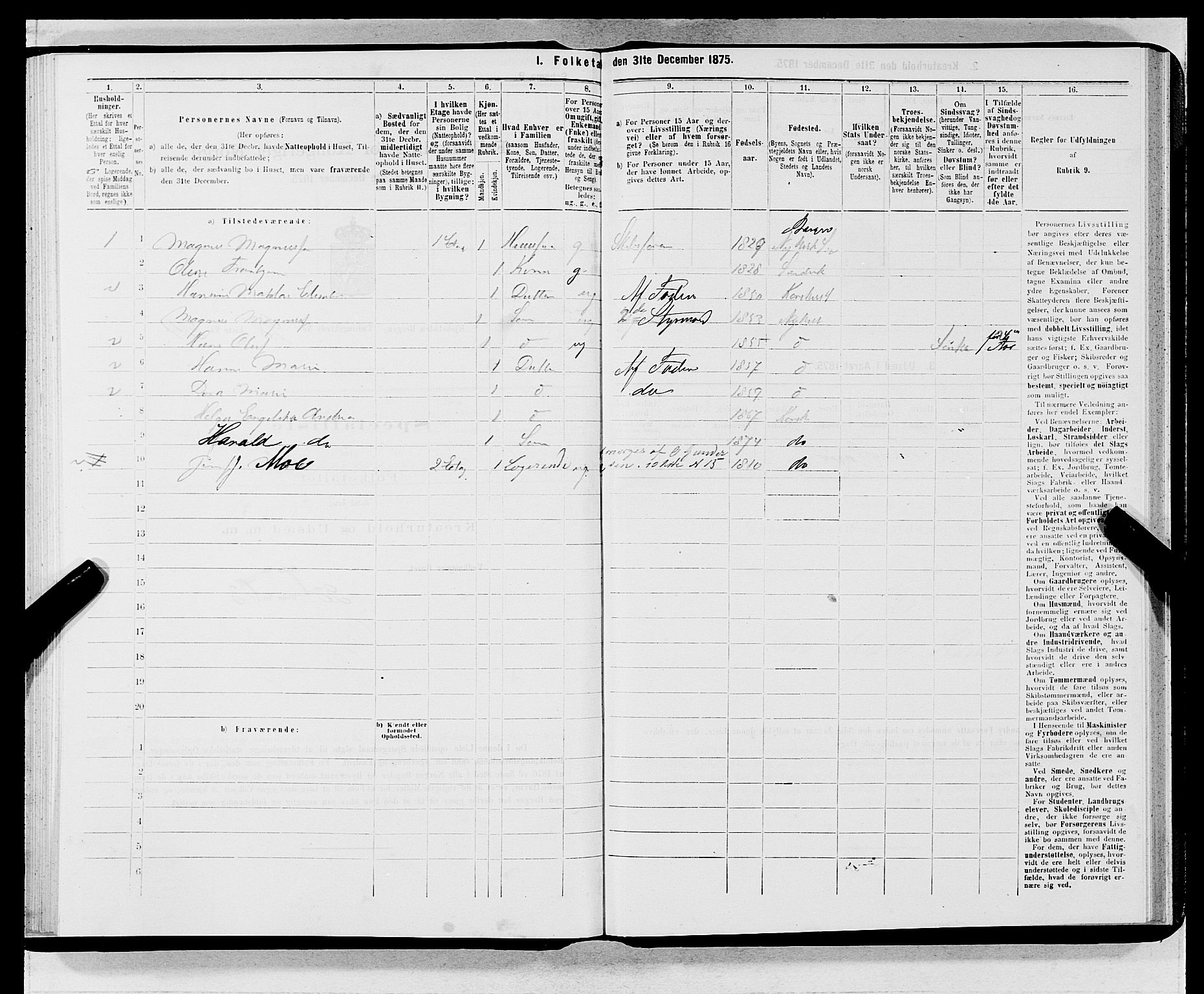 SAB, 1875 census for 1301 Bergen, 1875, p. 5328