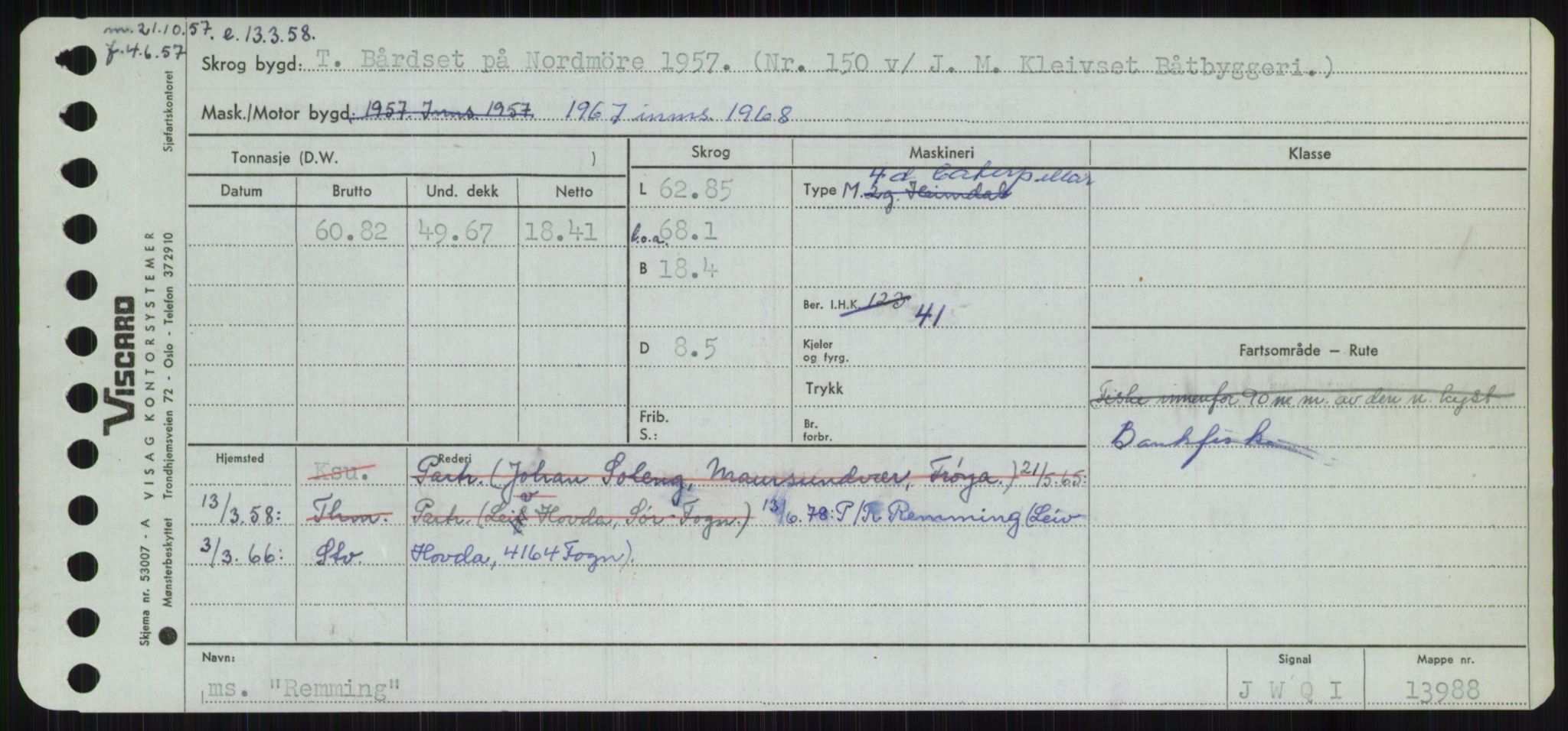 Sjøfartsdirektoratet med forløpere, Skipsmålingen, RA/S-1627/H/Ha/L0004/0002: Fartøy, Mas-R / Fartøy, Odin-R, p. 635