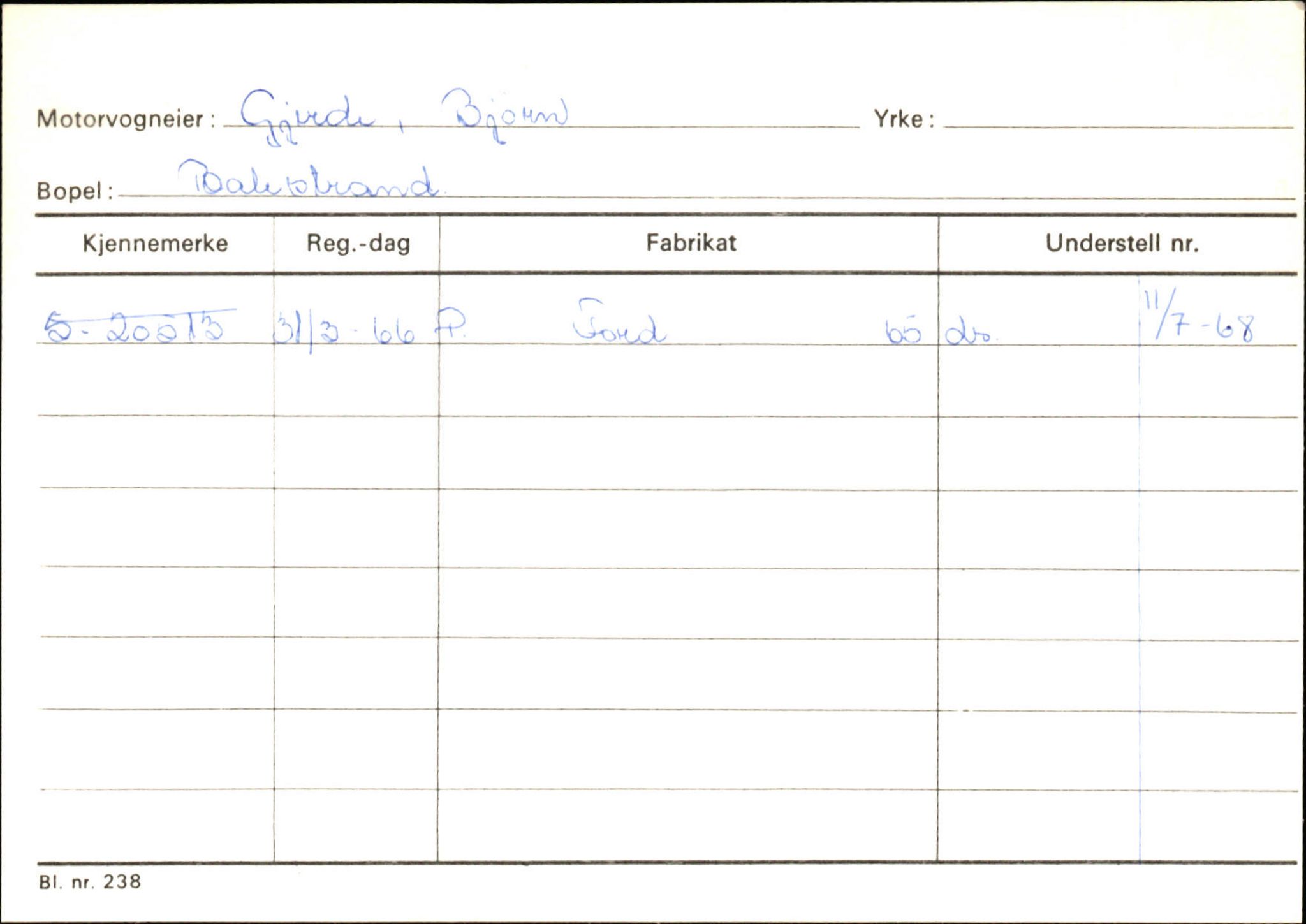 Statens vegvesen, Sogn og Fjordane vegkontor, AV/SAB-A-5301/4/F/L0132: Eigarregister Askvoll A-Å. Balestrand A-Å, 1945-1975, p. 1757