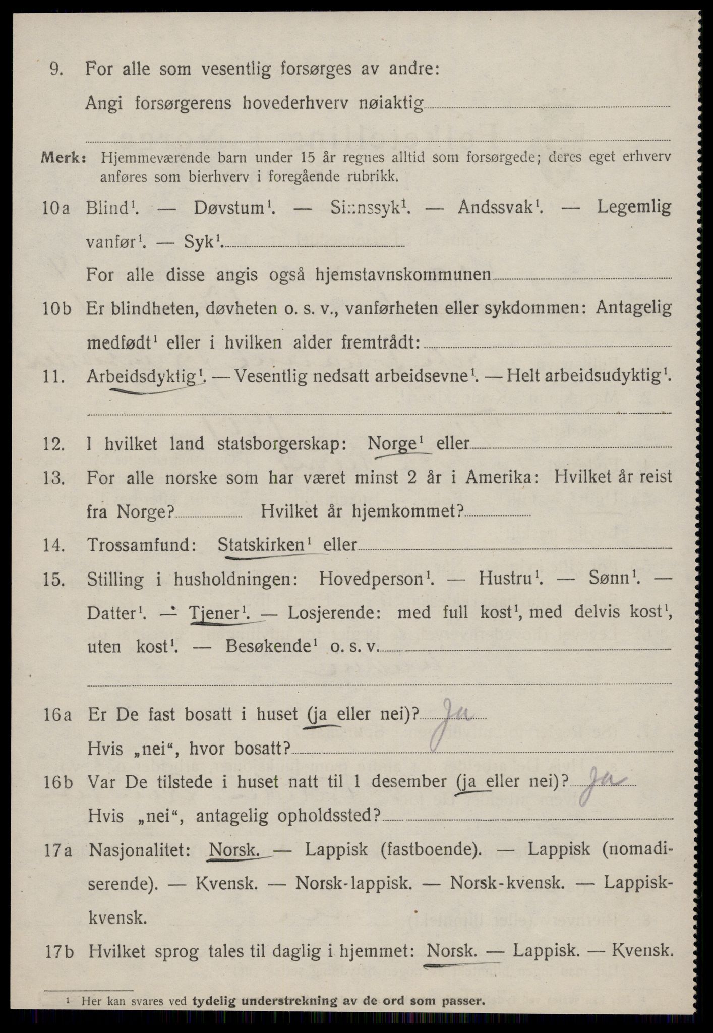 SAT, 1920 census for Å, 1920, p. 5975