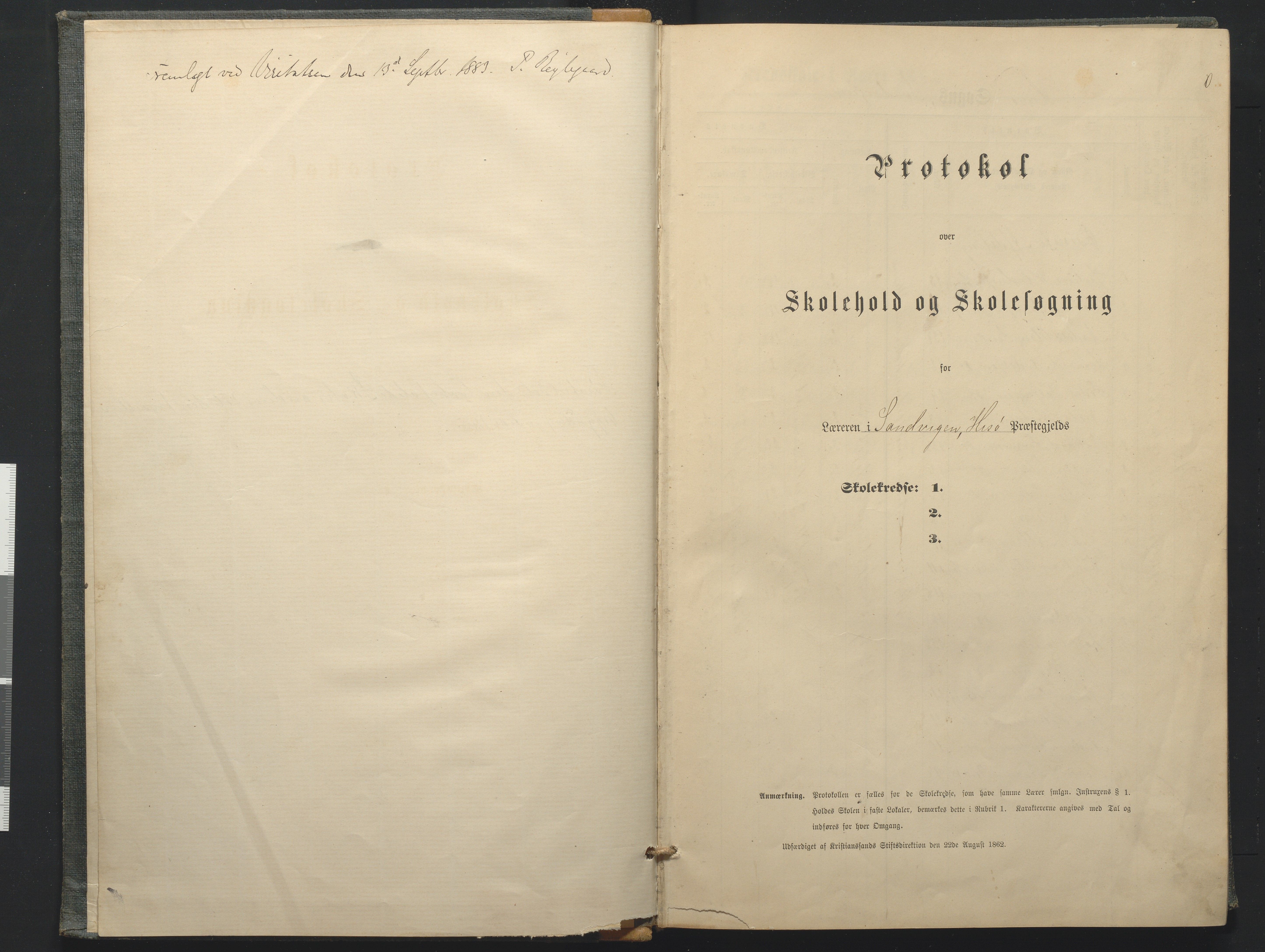 Hisøy kommune frem til 1991, AAKS/KA0922-PK/33/L0005: Skoleprotokoll, 1882-1891