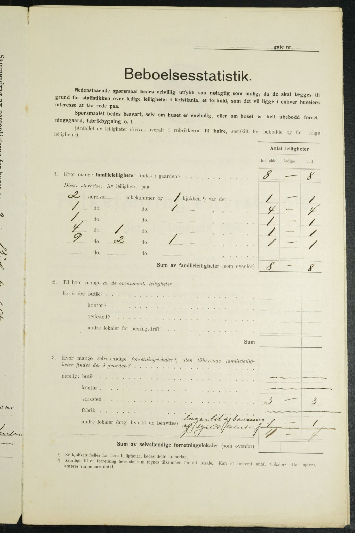 OBA, Municipal Census 1914 for Kristiania, 1914, p. 4731