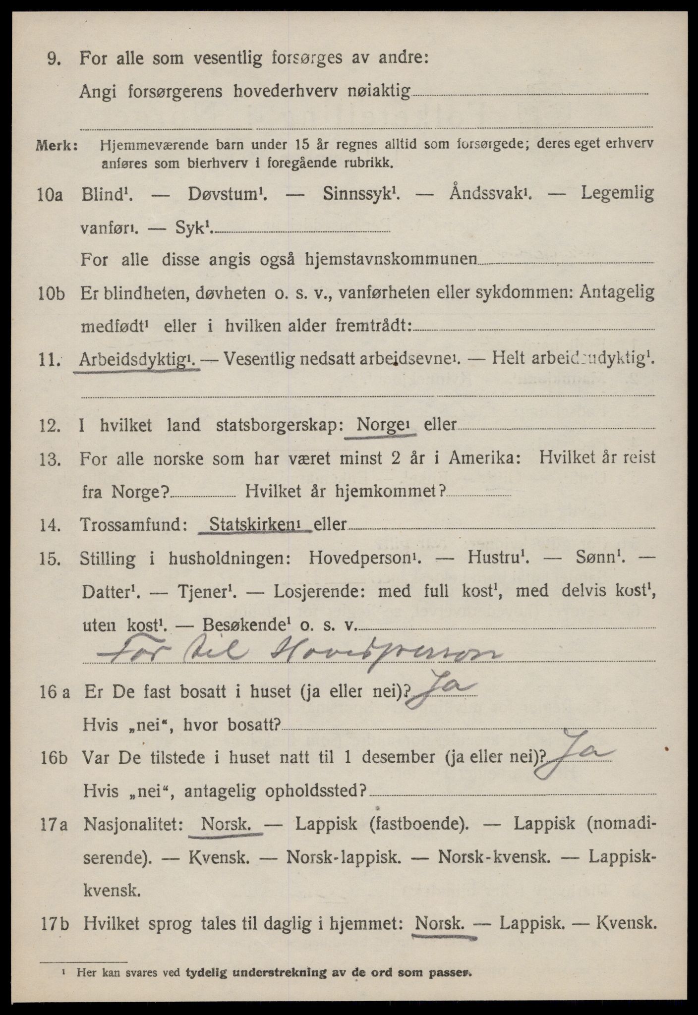 SAT, 1920 census for Meldal, 1920, p. 8722