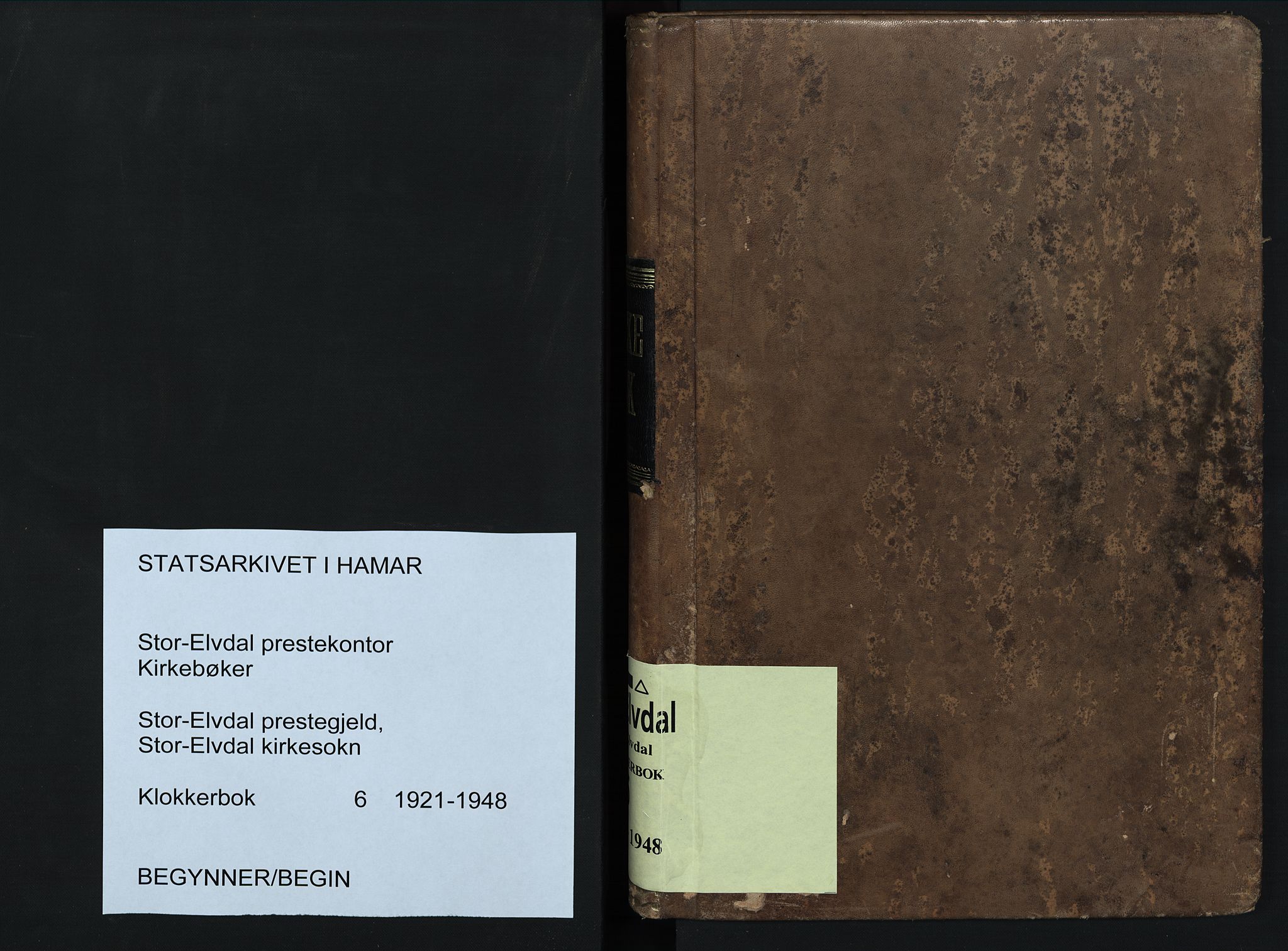 Stor-Elvdal prestekontor, SAH/PREST-052/H/Ha/Hab/L0006: Parish register (copy) no. 6, 1921-1948