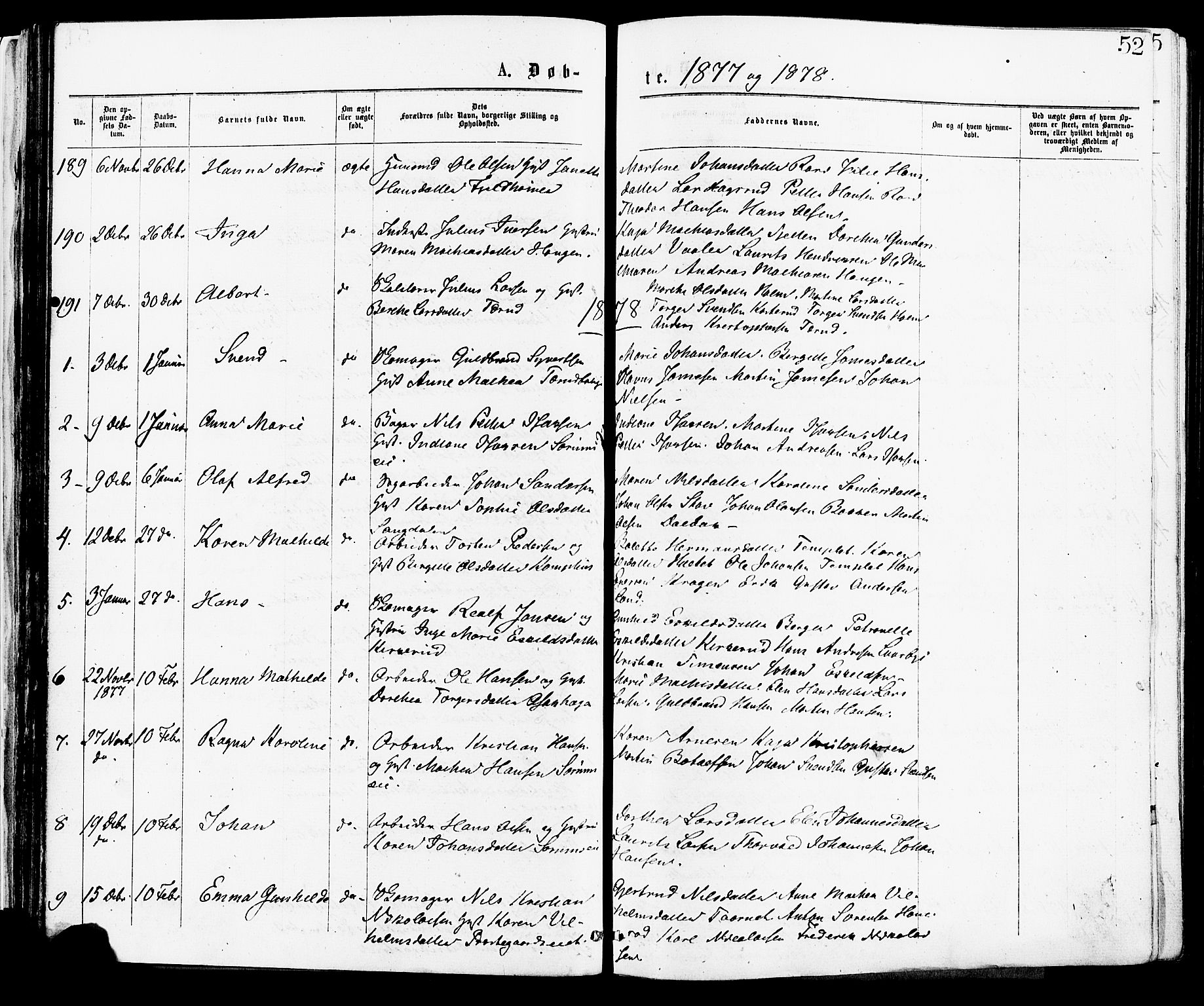 Skedsmo prestekontor Kirkebøker, AV/SAO-A-10033a/F/Fa/L0012: Parish register (official) no. I 12, 1876-1883, p. 52