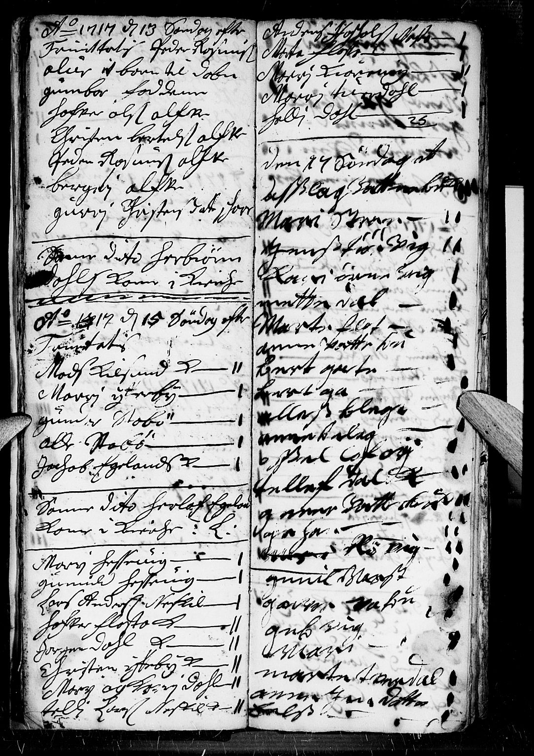 Dypvåg sokneprestkontor, AV/SAK-1111-0007/F/Fb/Fba/L0003: Parish register (copy) no. B 3, 1715-1738, p. 25