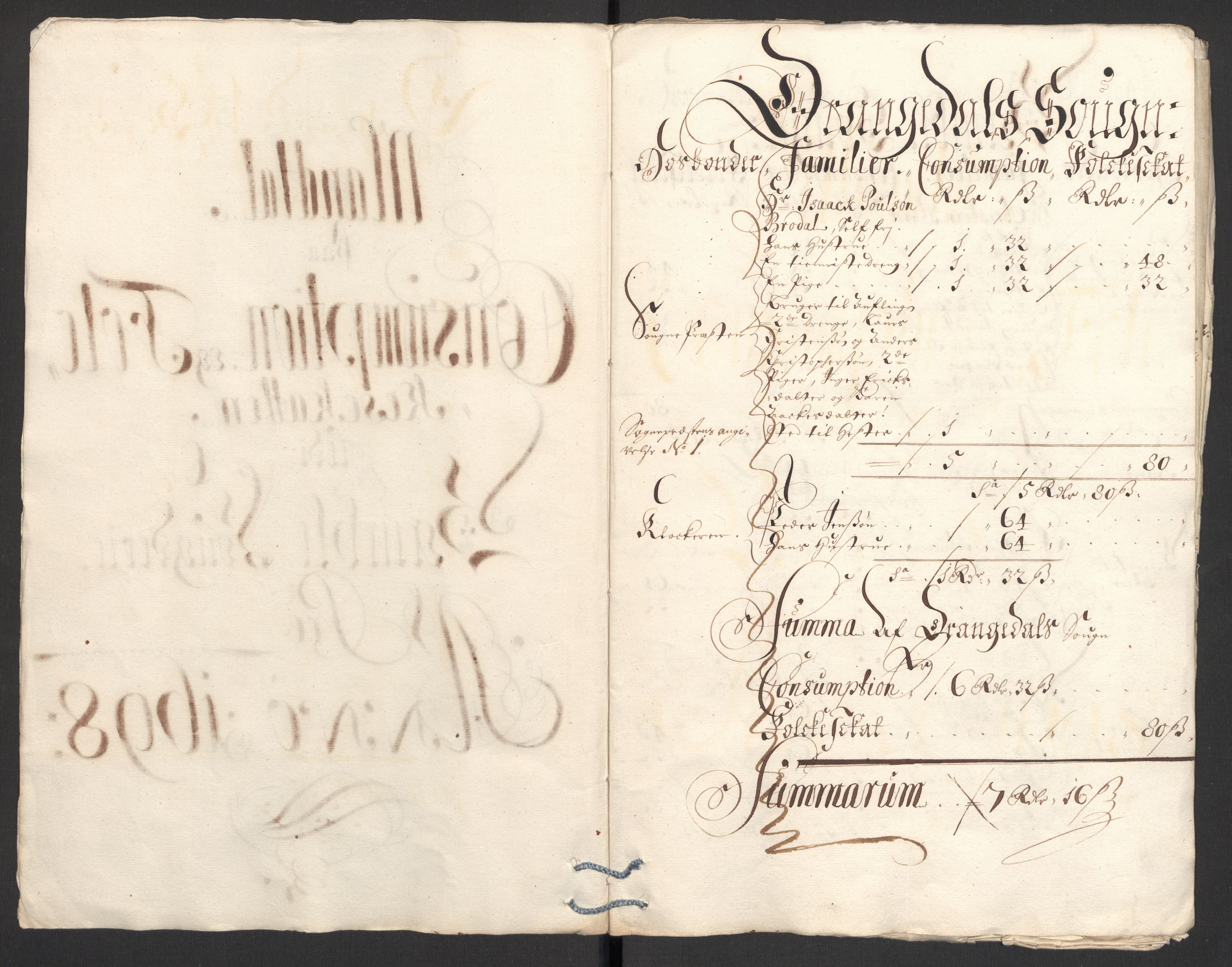 Rentekammeret inntil 1814, Reviderte regnskaper, Fogderegnskap, AV/RA-EA-4092/R36/L2099: Fogderegnskap Øvre og Nedre Telemark og Bamble, 1698, p. 180