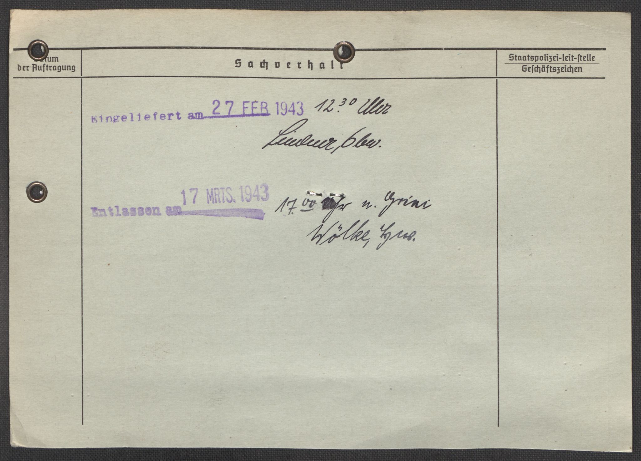 Befehlshaber der Sicherheitspolizei und des SD, AV/RA-RAFA-5969/E/Ea/Eaa/L0009: Register over norske fanger i Møllergata 19: Ru-Sy, 1940-1945, p. 101