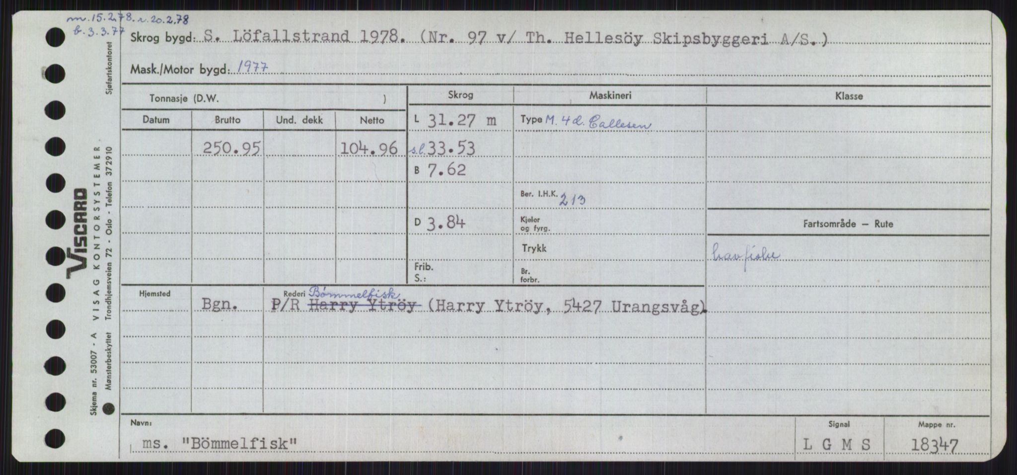 Sjøfartsdirektoratet med forløpere, Skipsmålingen, RA/S-1627/H/Ha/L0001/0002: Fartøy, A-Eig / Fartøy Bjør-Eig, p. 467