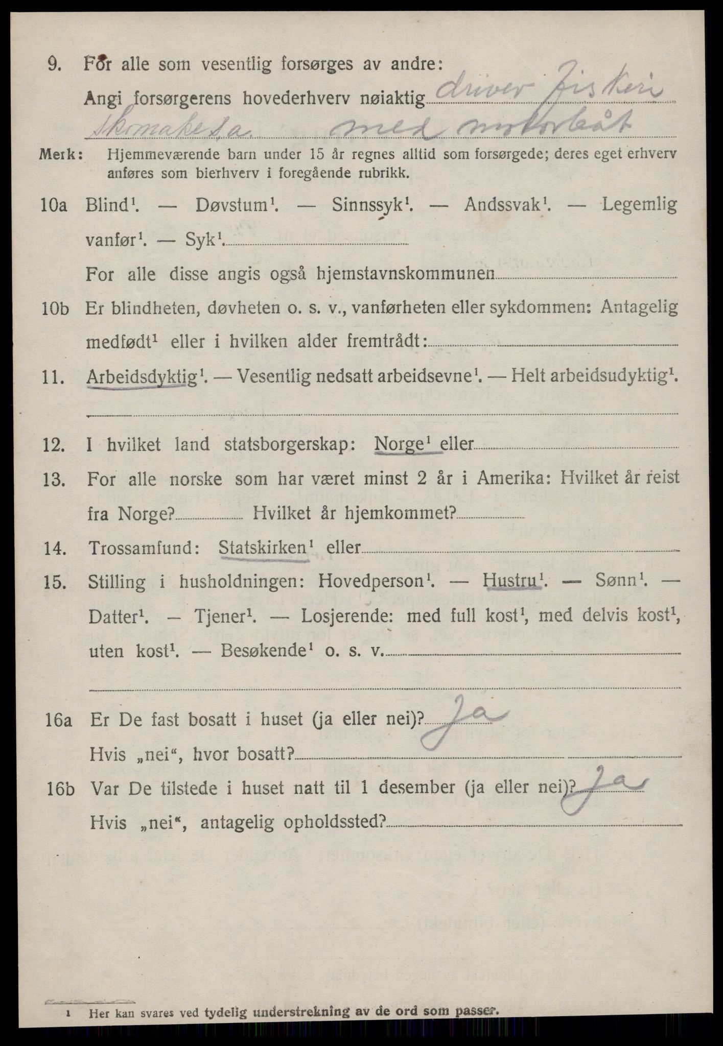 SAT, 1920 census for Aukra, 1920, p. 1714