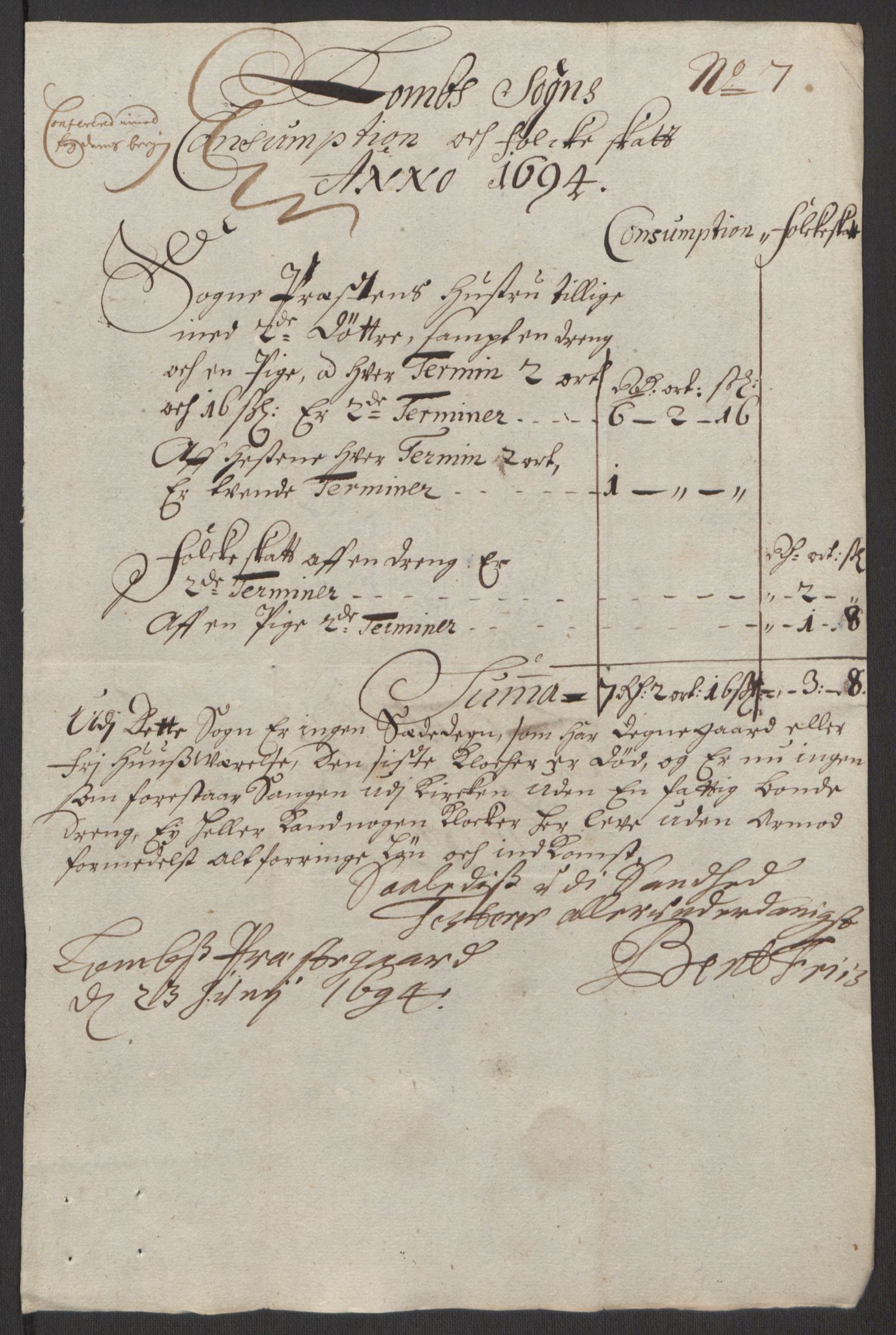 Rentekammeret inntil 1814, Reviderte regnskaper, Fogderegnskap, AV/RA-EA-4092/R17/L1168: Fogderegnskap Gudbrandsdal, 1694, p. 361