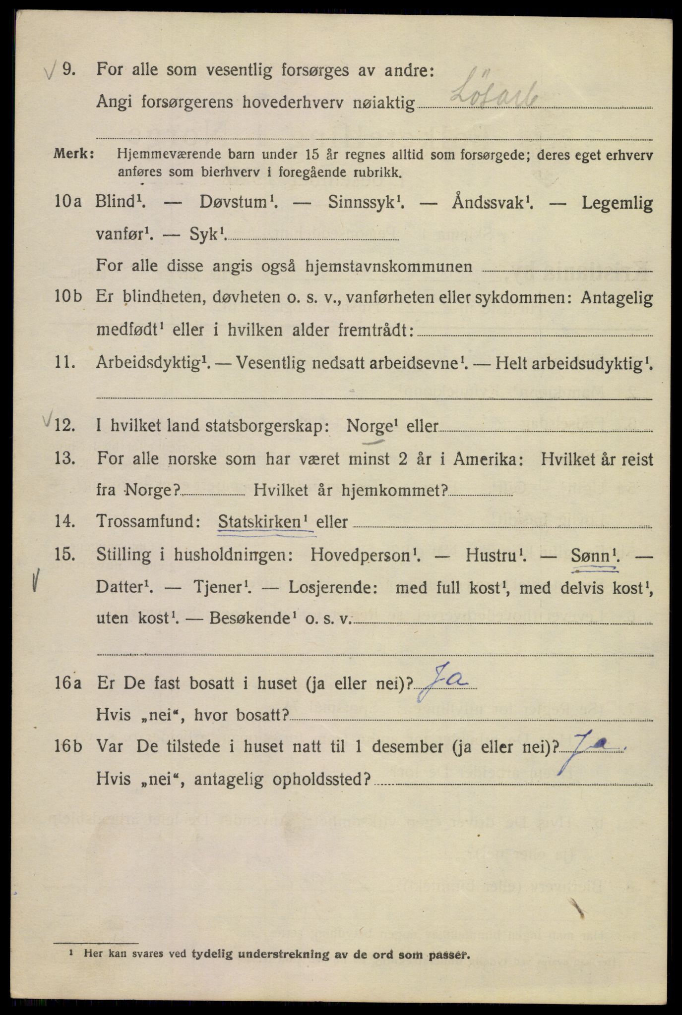 SAO, 1920 census for Kristiania, 1920, p. 596916