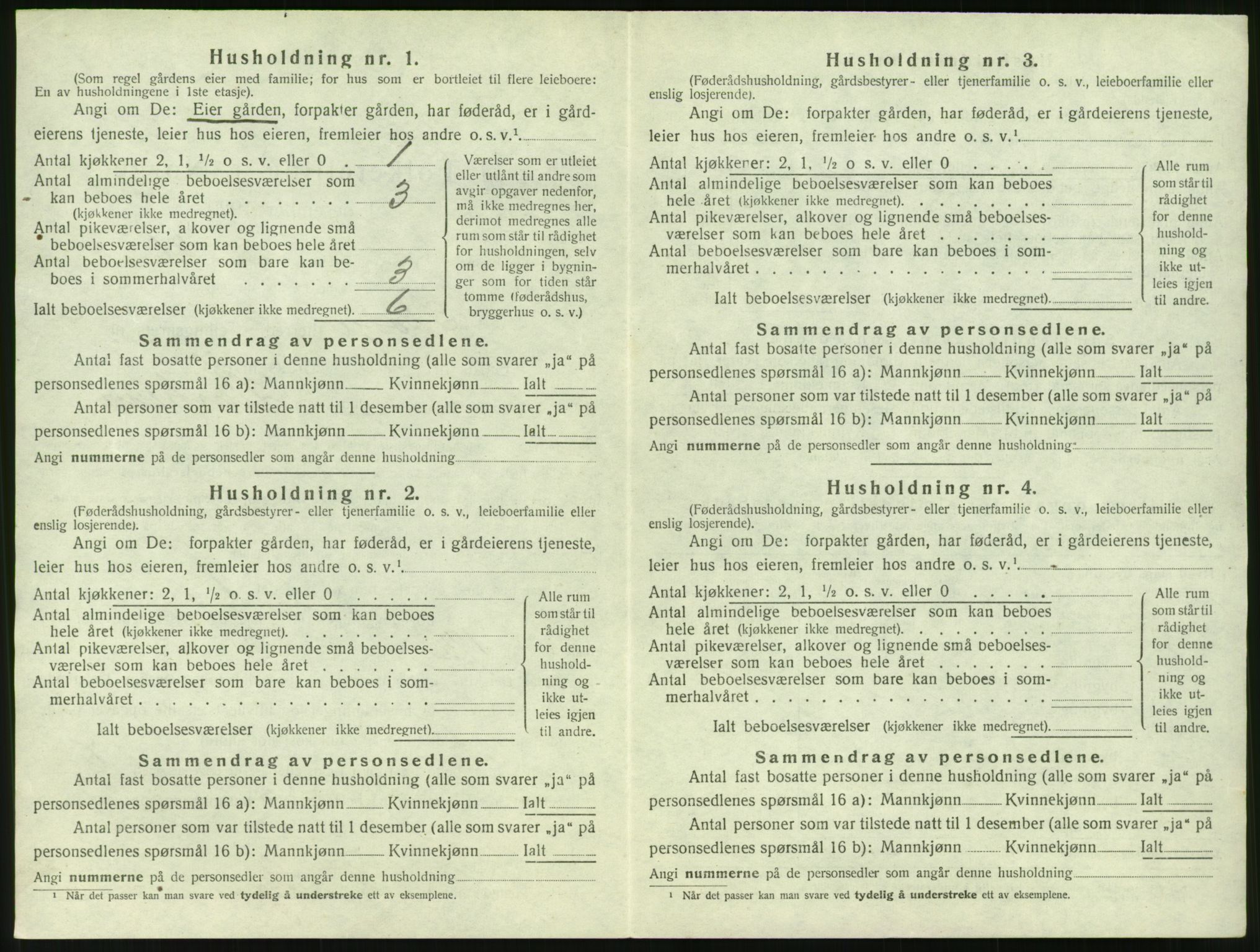 SAT, 1920 census for Skodje, 1920, p. 658