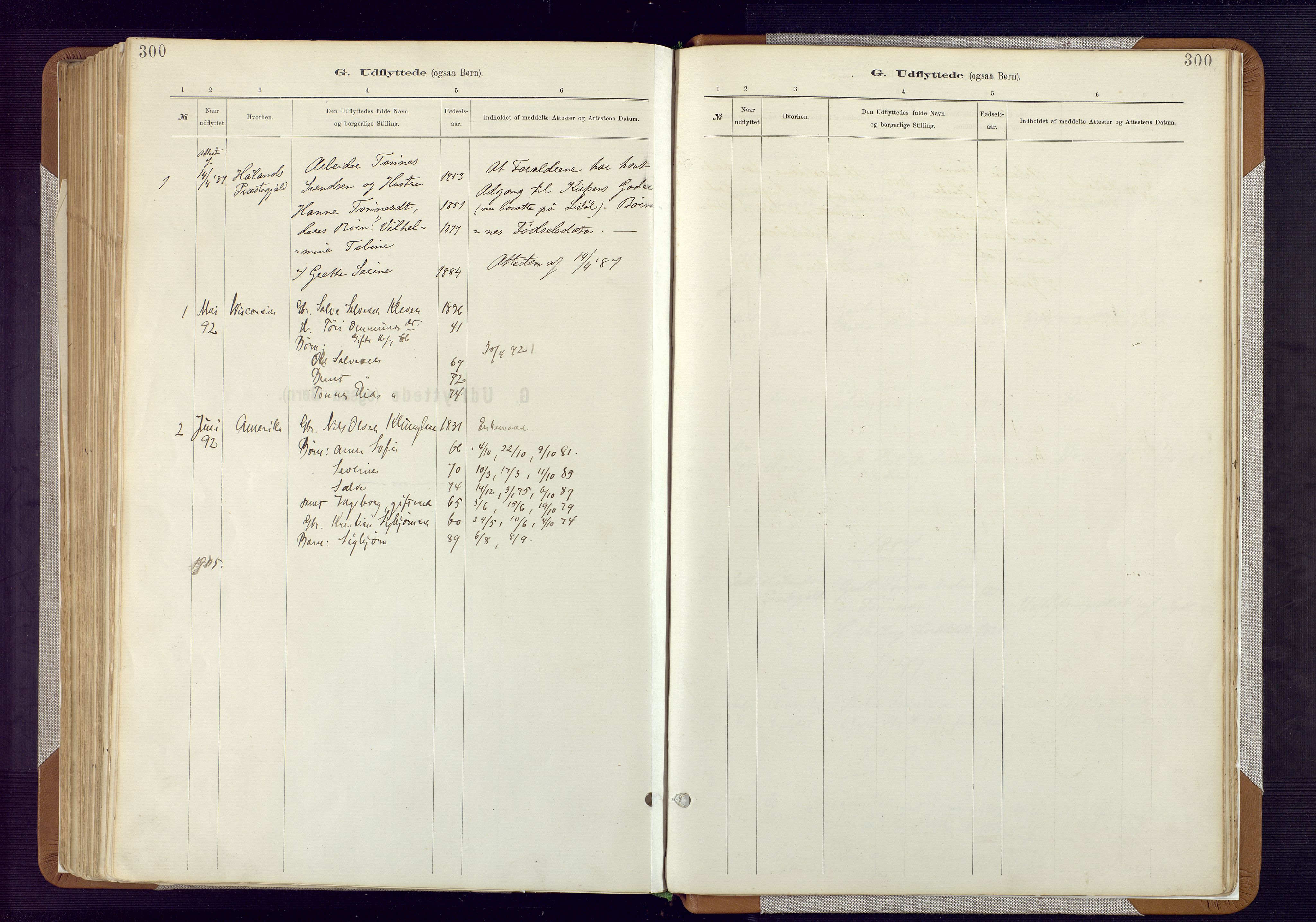 Bakke sokneprestkontor, SAK/1111-0002/F/Fa/Fab/L0003: Parish register (official) no. A 3, 1884-1921, p. 300
