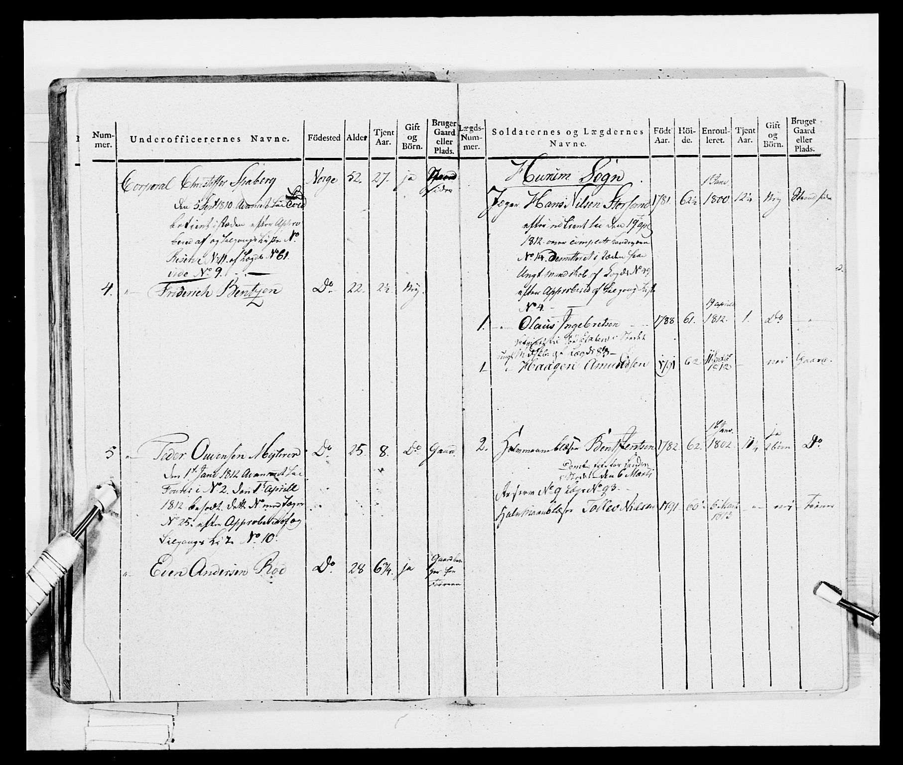 Generalitets- og kommissariatskollegiet, Det kongelige norske kommissariatskollegium, AV/RA-EA-5420/E/Eh/L0035: Nordafjelske gevorbne infanteriregiment, 1812-1813, p. 365