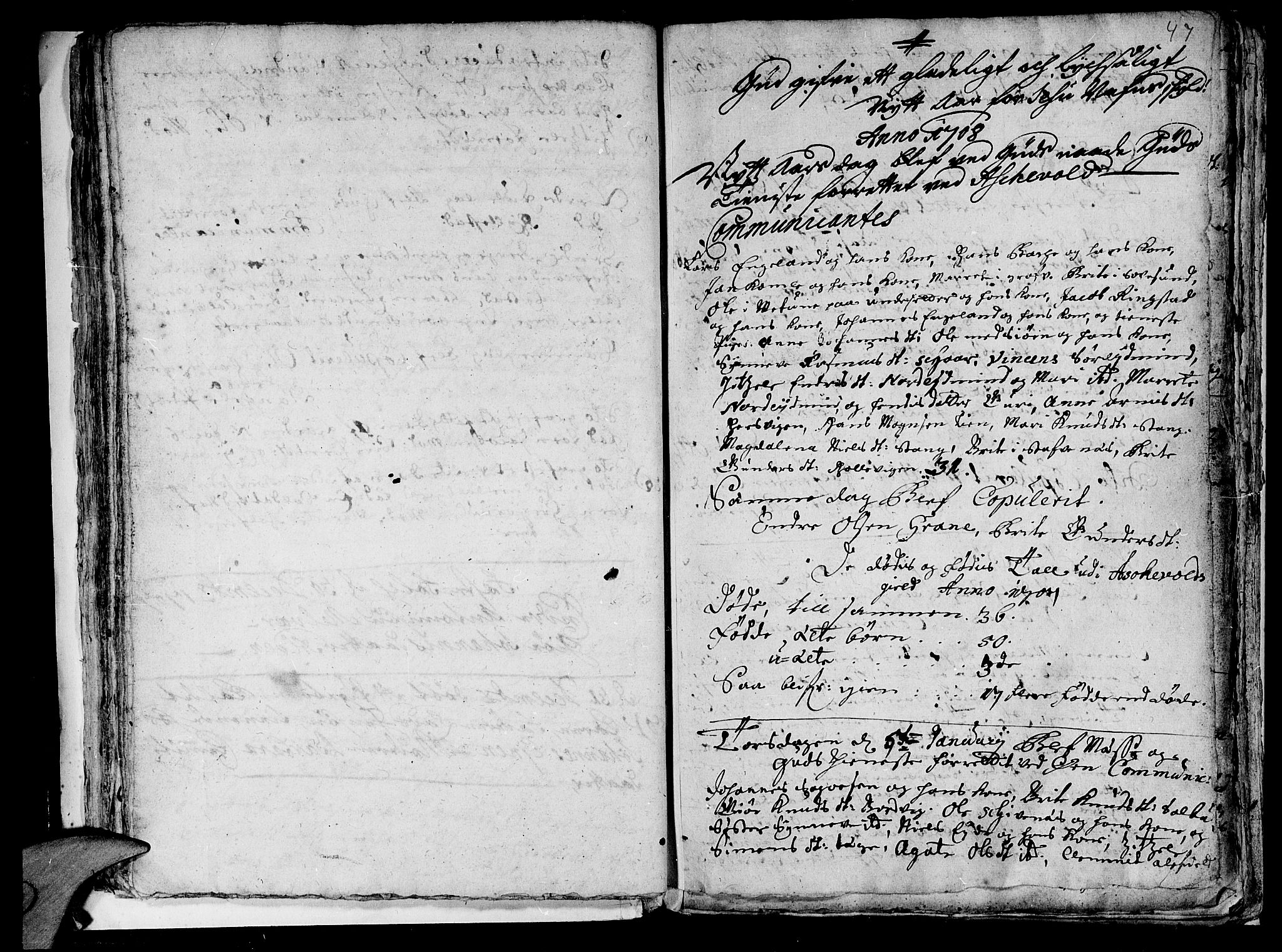 Askvoll sokneprestembete, SAB/A-79501/H/Haa/Haaa/L0001: Parish register (official) no. A 1, 1706-1711, p. 47