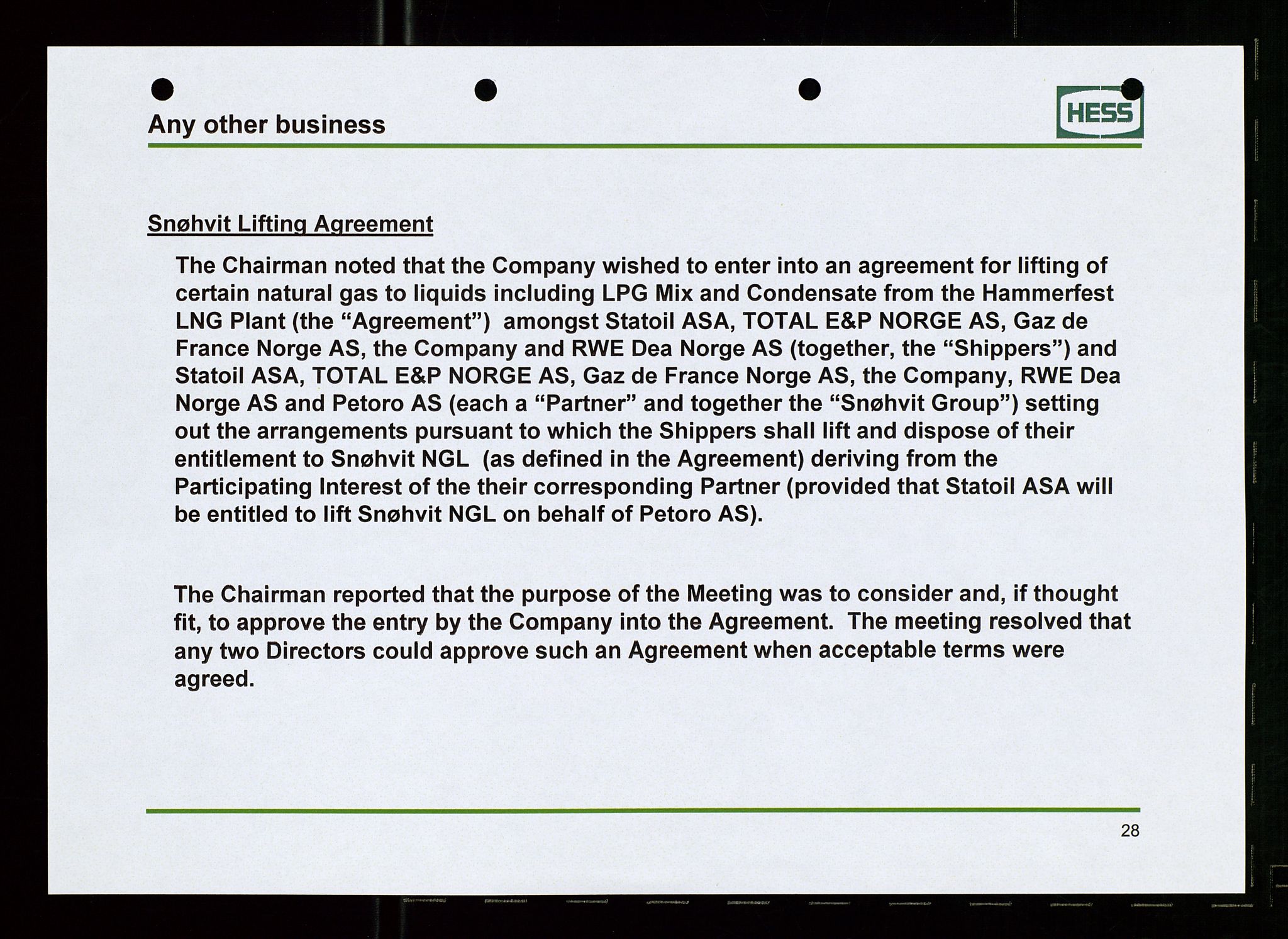 Pa 1766 - Hess Norge AS, AV/SAST-A-102451/A/Aa/L0005: Referater og sakspapirer, 2002-2005, p. 412