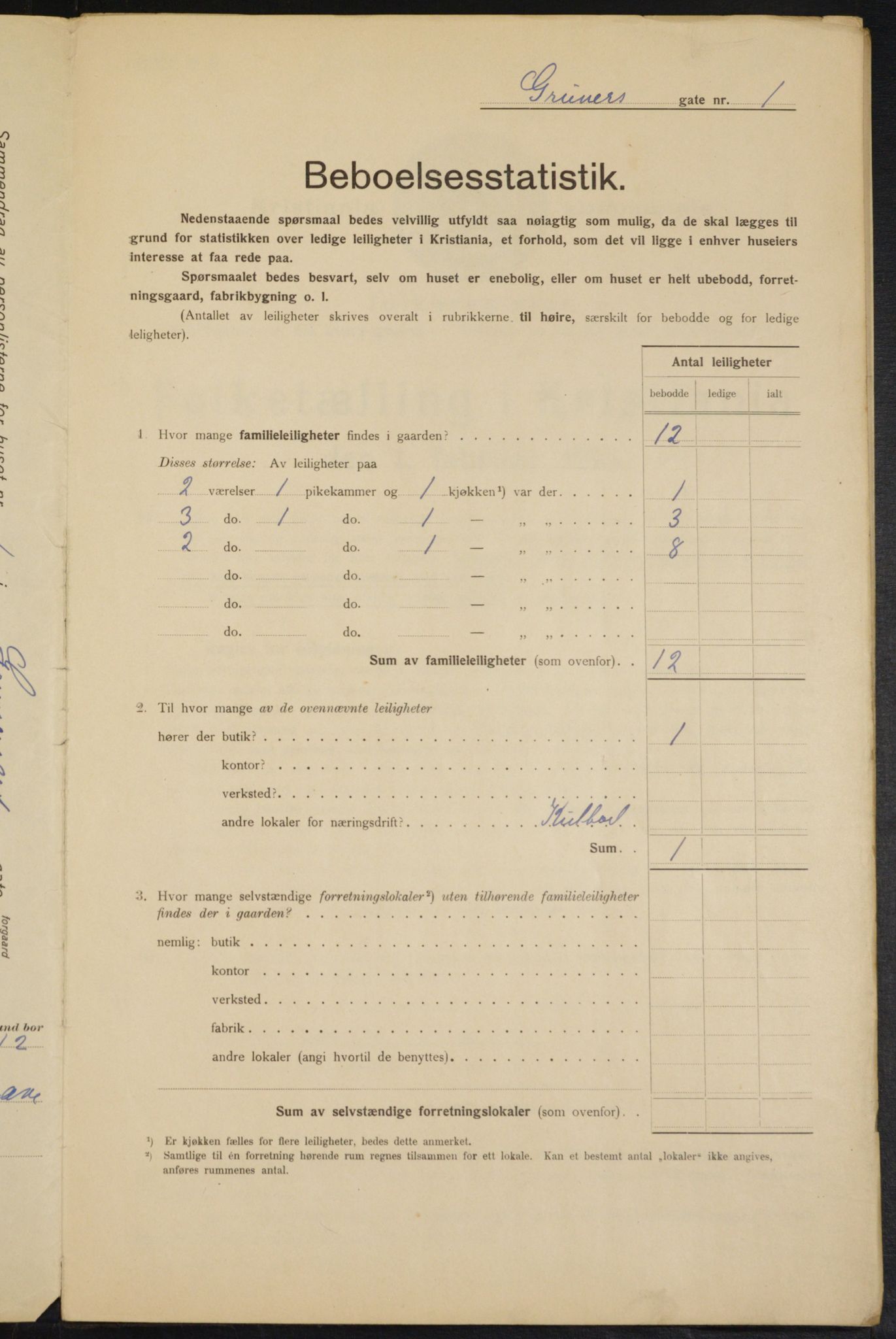 OBA, Municipal Census 1915 for Kristiania, 1915, p. 30248