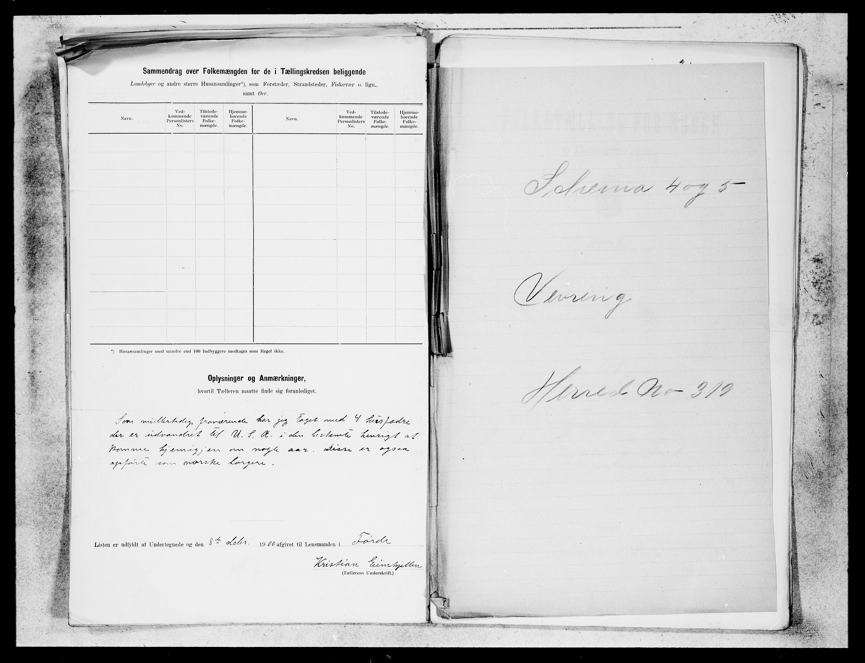 SAB, 1900 census for Naustdal, 1900, p. 15