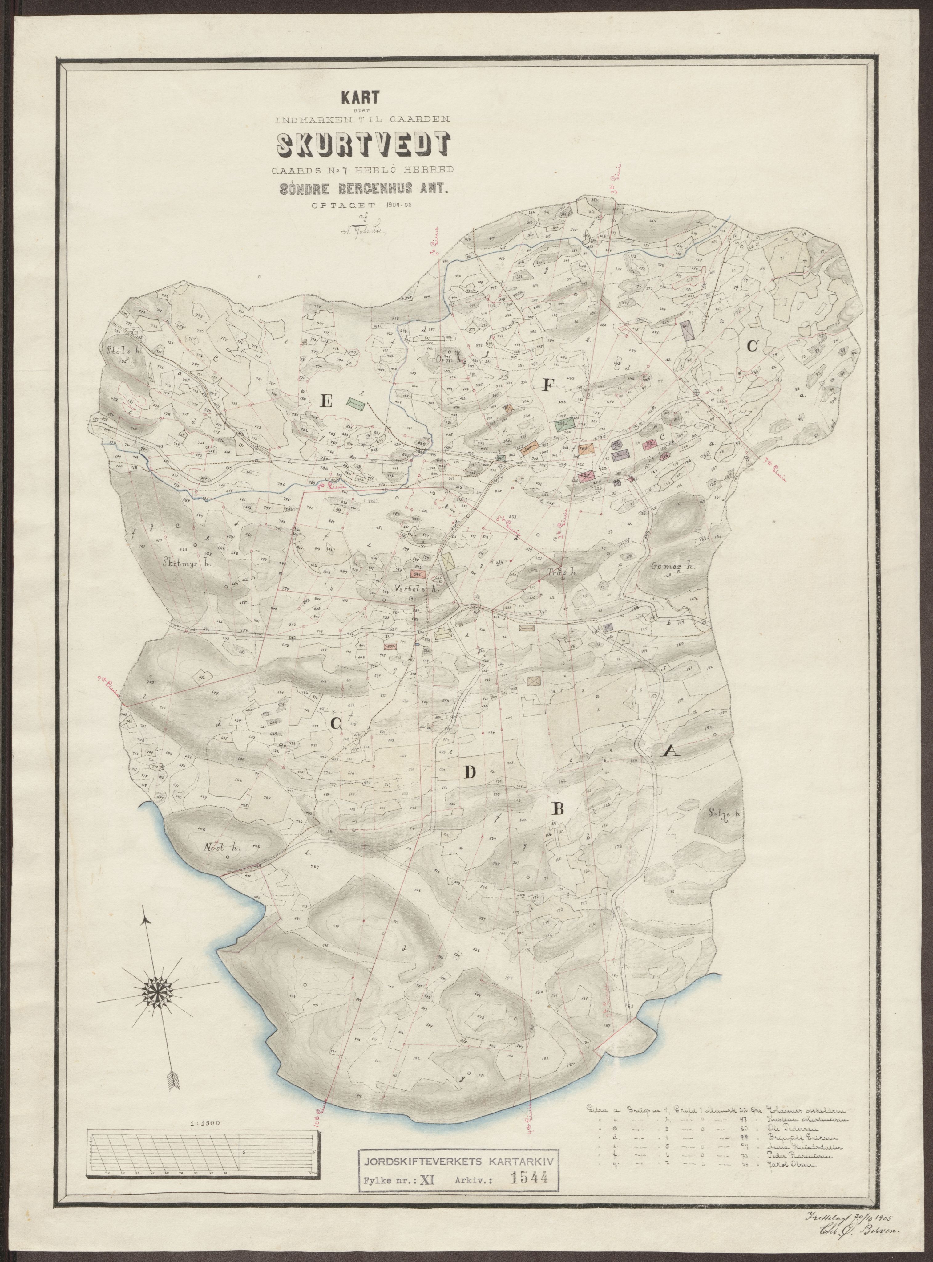 Jordskifteverkets kartarkiv, RA/S-3929/T, 1859-1988, p. 1703