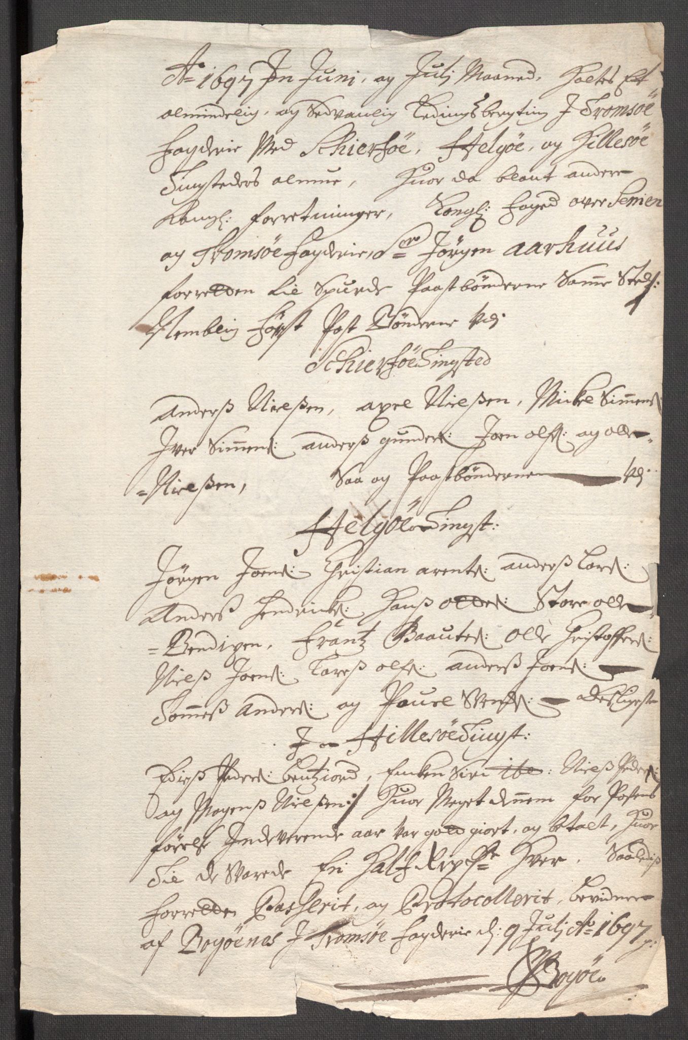 Rentekammeret inntil 1814, Reviderte regnskaper, Fogderegnskap, RA/EA-4092/R68/L4754: Fogderegnskap Senja og Troms, 1697-1699, p. 130