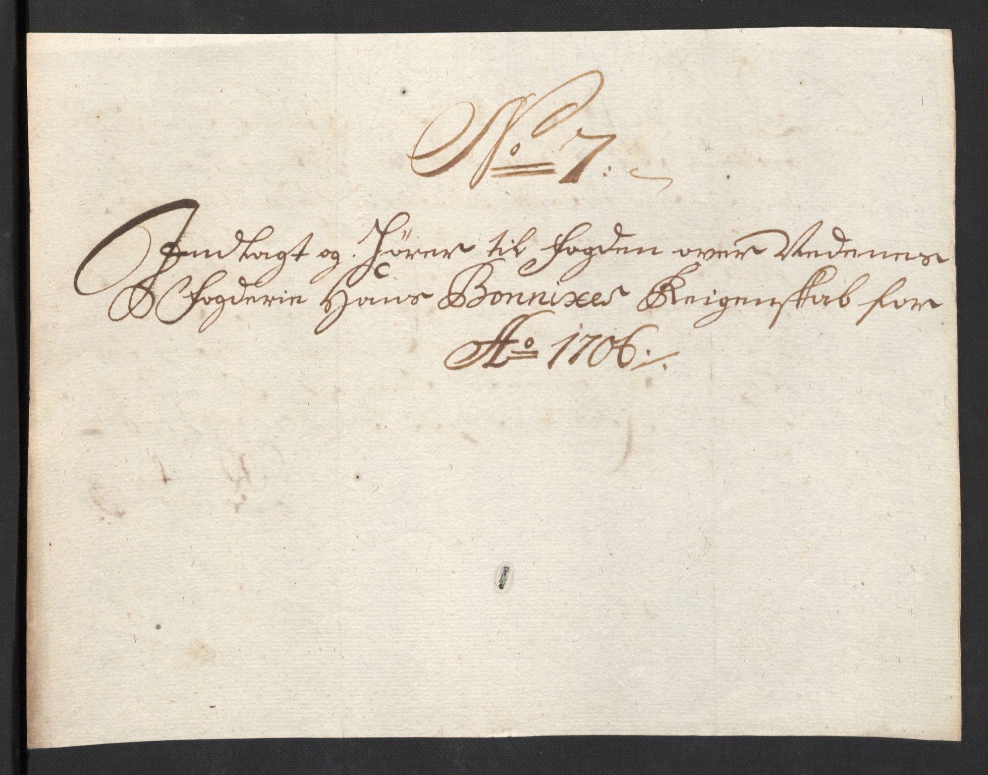 Rentekammeret inntil 1814, Reviderte regnskaper, Fogderegnskap, AV/RA-EA-4092/R39/L2318: Fogderegnskap Nedenes, 1706-1709, p. 42