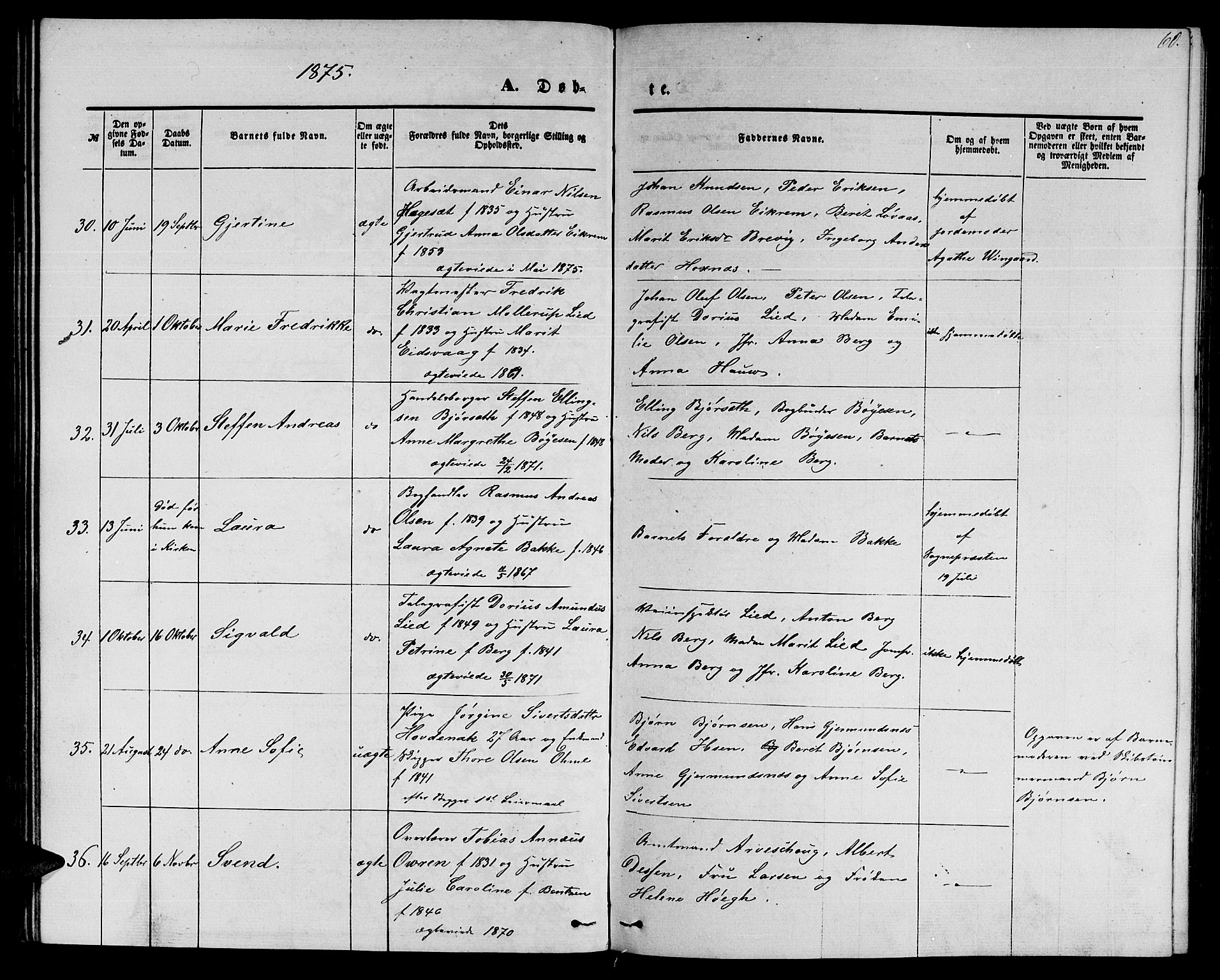 Ministerialprotokoller, klokkerbøker og fødselsregistre - Møre og Romsdal, SAT/A-1454/558/L0701: Parish register (copy) no. 558C02, 1862-1879, p. 60