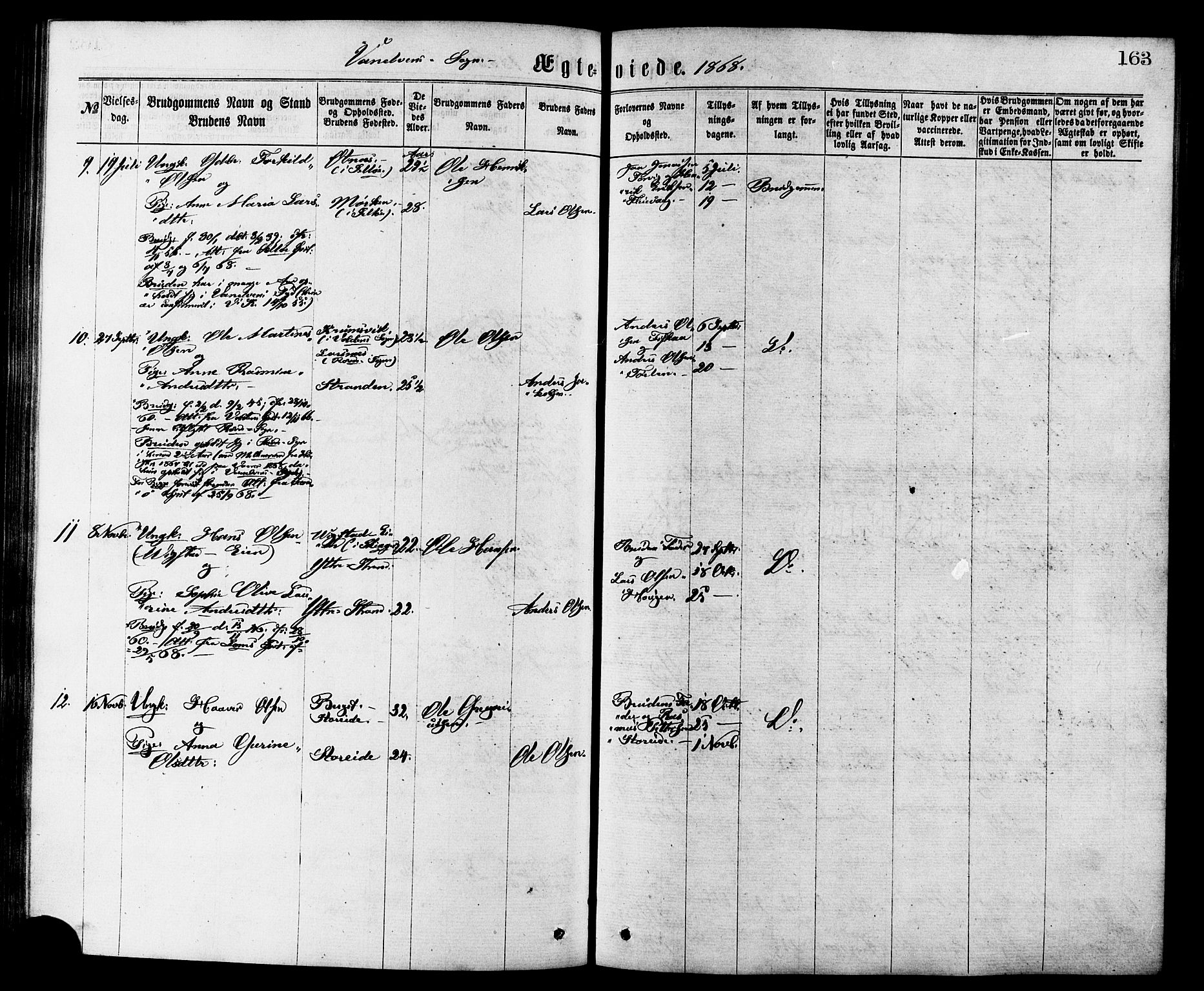 Ministerialprotokoller, klokkerbøker og fødselsregistre - Møre og Romsdal, AV/SAT-A-1454/501/L0007: Parish register (official) no. 501A07, 1868-1884, p. 163