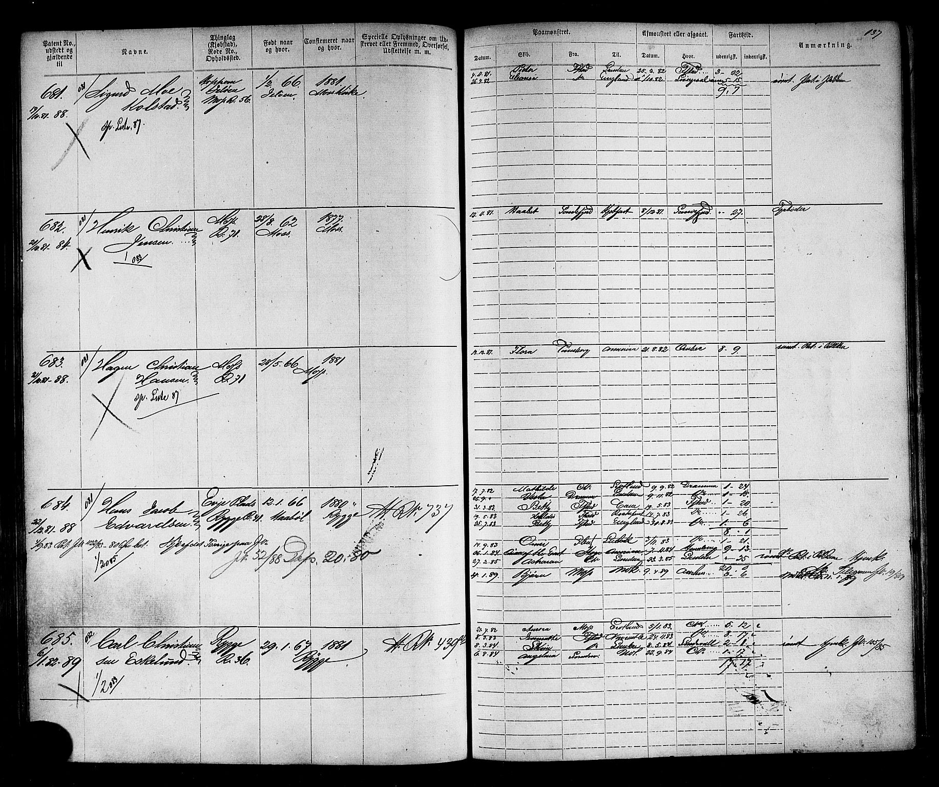 Moss mønstringskontor, AV/SAO-A-10569d/F/Fc/Fca/L0002: Annotasjonsrulle, 1868-1892, p. 151