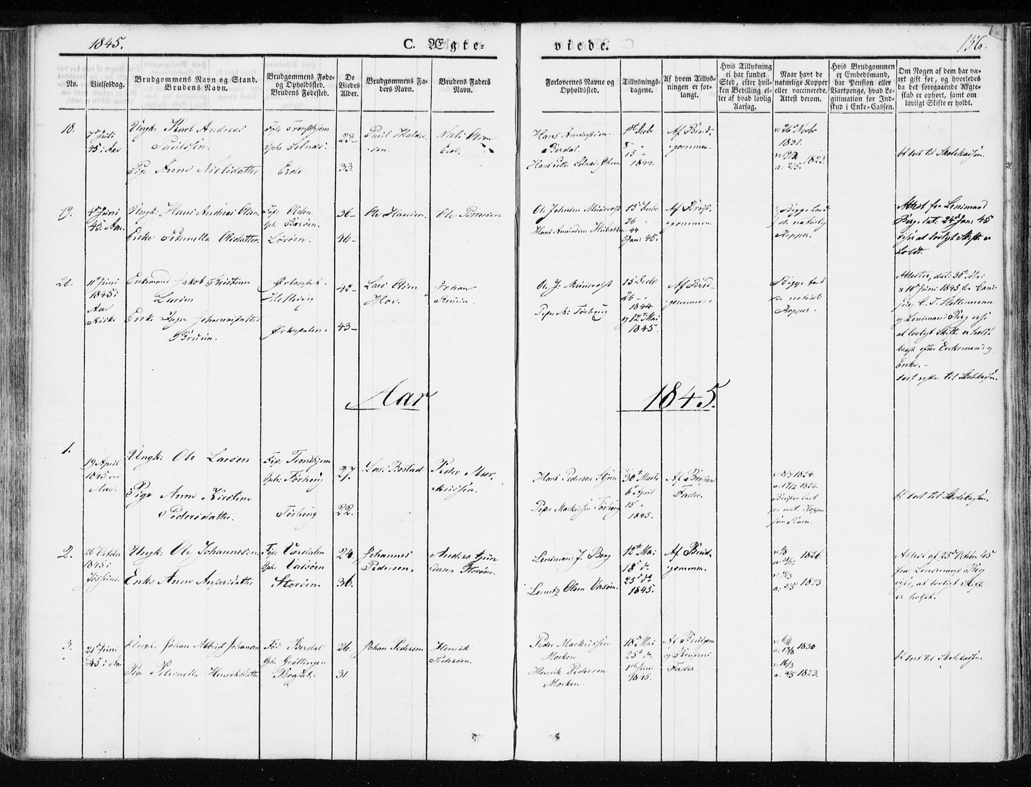 Ministerialprotokoller, klokkerbøker og fødselsregistre - Sør-Trøndelag, SAT/A-1456/655/L0676: Parish register (official) no. 655A05, 1830-1847, p. 156