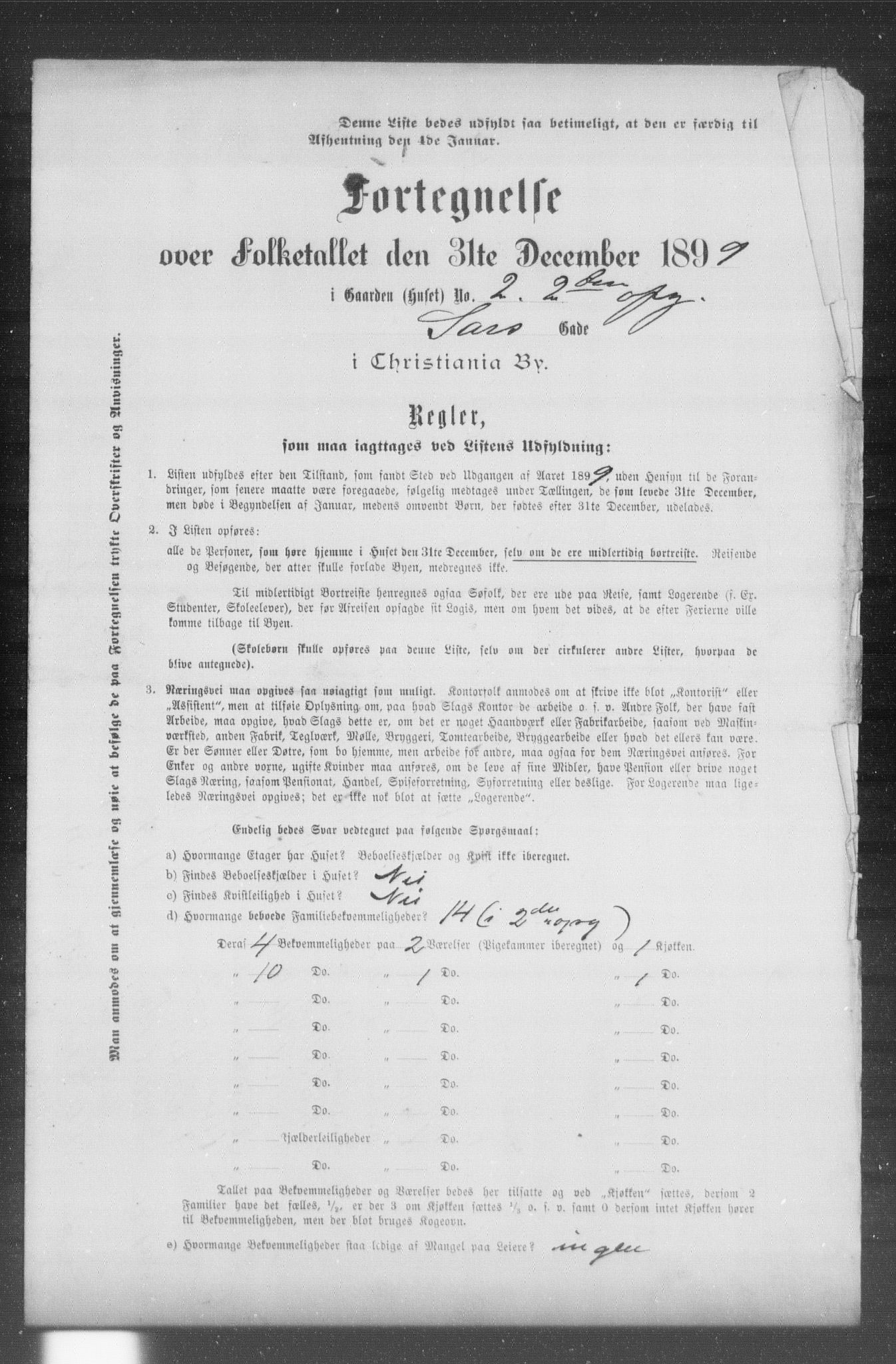 OBA, Municipal Census 1899 for Kristiania, 1899, p. 11767