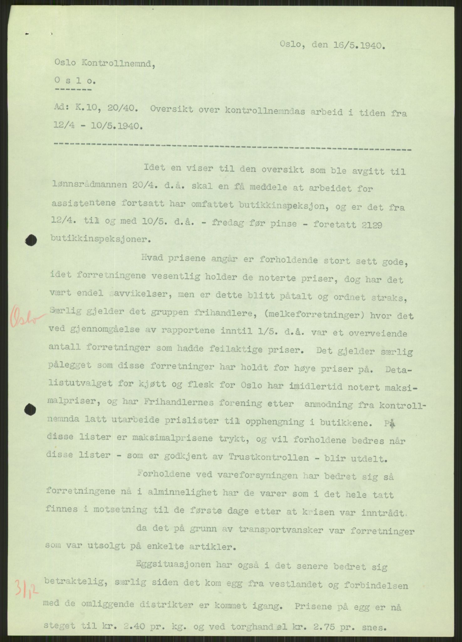 Forsvaret, Forsvarets krigshistoriske avdeling, RA/RAFA-2017/Y/Ya/L0013: II-C-11-31 - Fylkesmenn.  Rapporter om krigsbegivenhetene 1940., 1940, p. 662