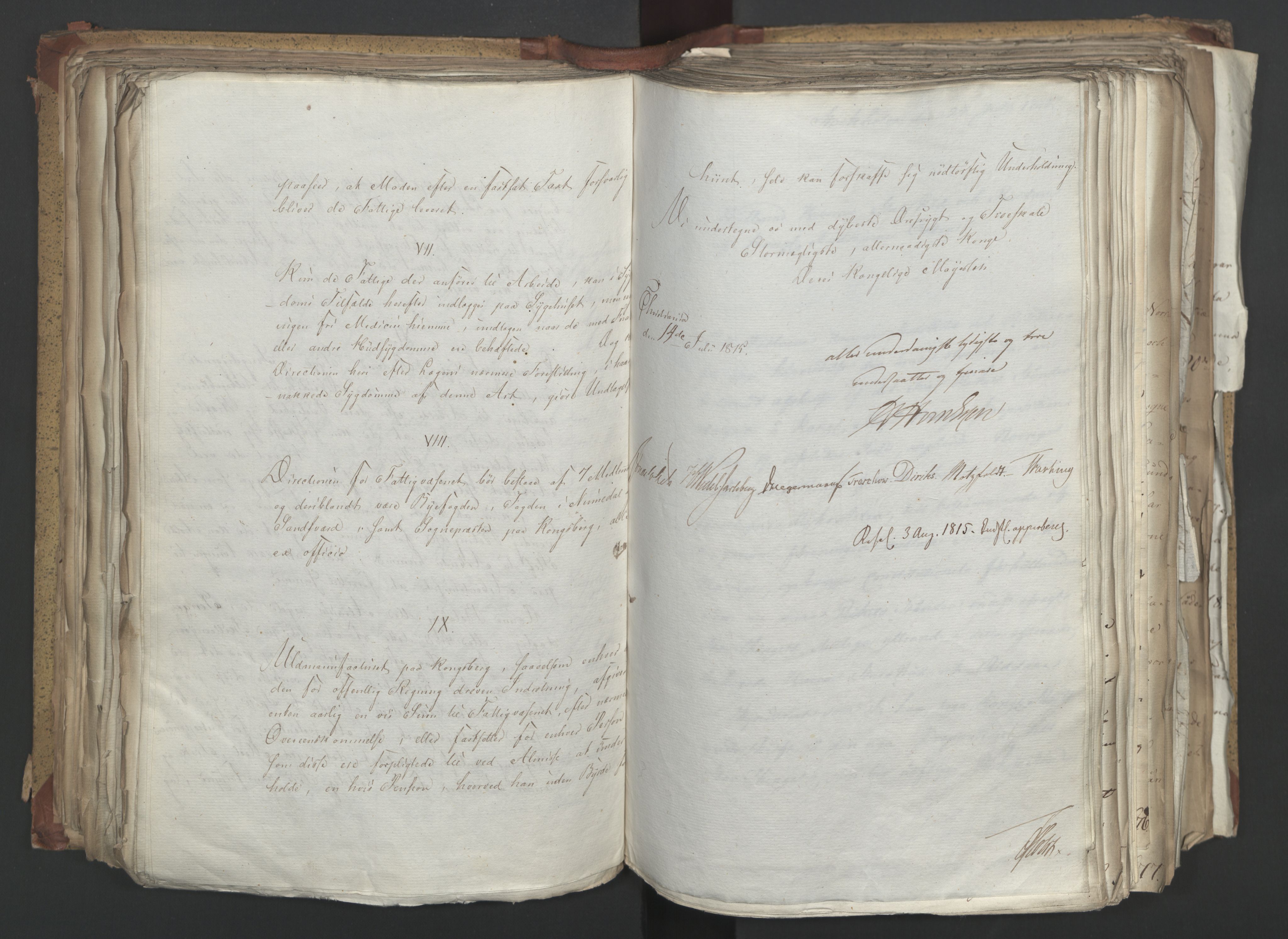 Statsrådsavdelingen i Stockholm, AV/RA-S-1003/D/Da/L0003: Regjeringsinnstillinger nr. 519-787, 1815, p. 232