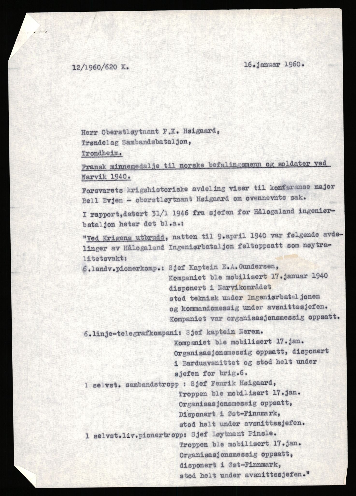 Forsvaret, Forsvarets krigshistoriske avdeling, AV/RA-RAFA-2017/Y/Yb/L0140: II-C-11-611-620  -  6. Divisjon, 1940-1966, p. 371