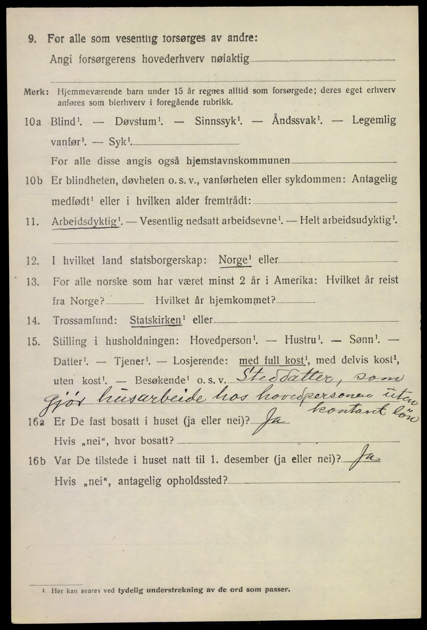 SAKO, 1920 census for Bø (Telemark), 1920, p. 6569