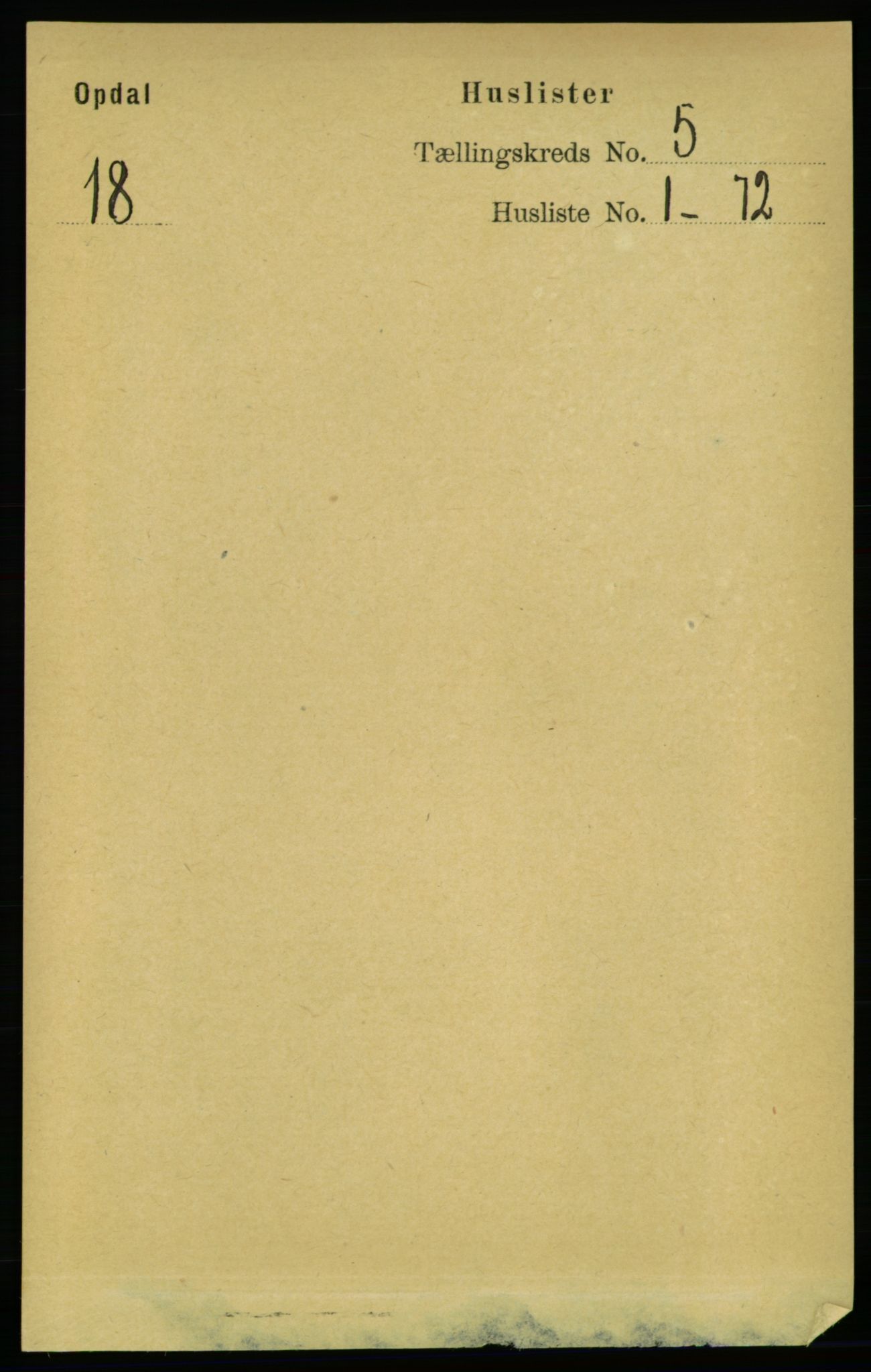 RA, 1891 census for 1634 Oppdal, 1891, p. 2148