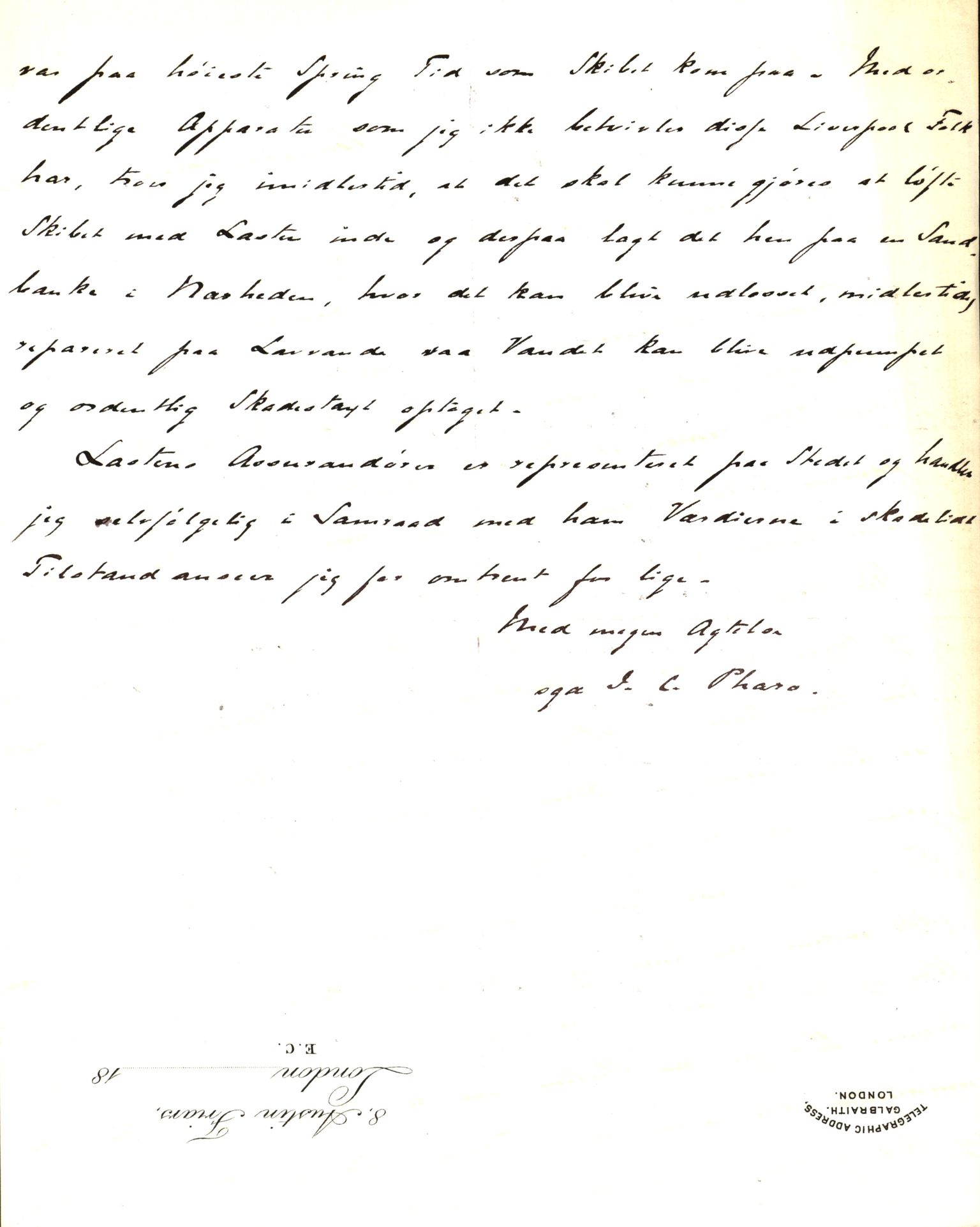 Pa 63 - Østlandske skibsassuranceforening, VEMU/A-1079/G/Ga/L0023/0002: Havaridokumenter / Flora, Frank, Freidig, Sophie, Wilhelmine, 1888, p. 31