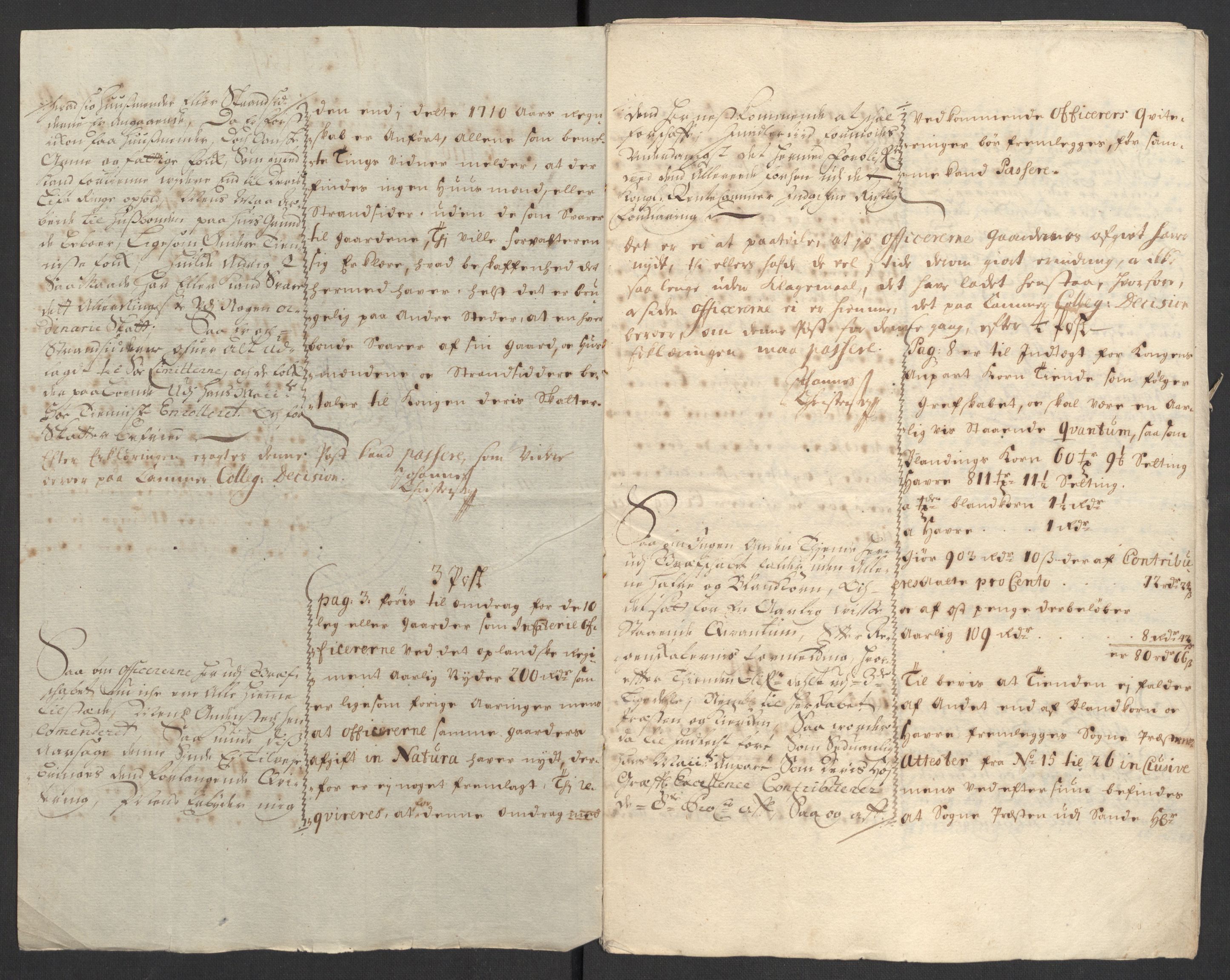 Rentekammeret inntil 1814, Reviderte regnskaper, Fogderegnskap, AV/RA-EA-4092/R32/L1875: Fogderegnskap Jarlsberg grevskap, 1710, p. 358
