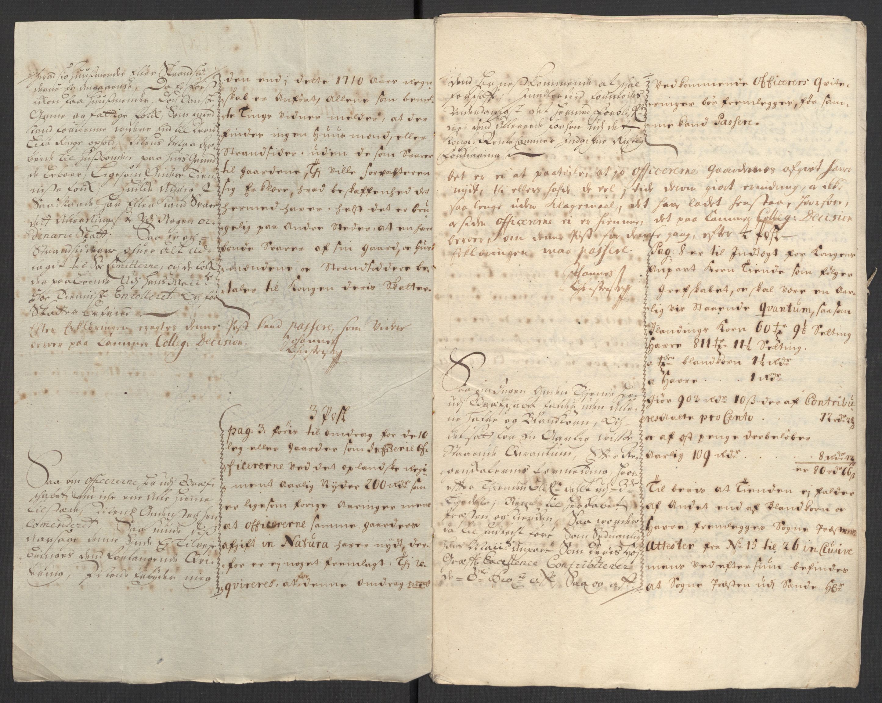 Rentekammeret inntil 1814, Reviderte regnskaper, Fogderegnskap, RA/EA-4092/R32/L1875: Fogderegnskap Jarlsberg grevskap, 1710, p. 358